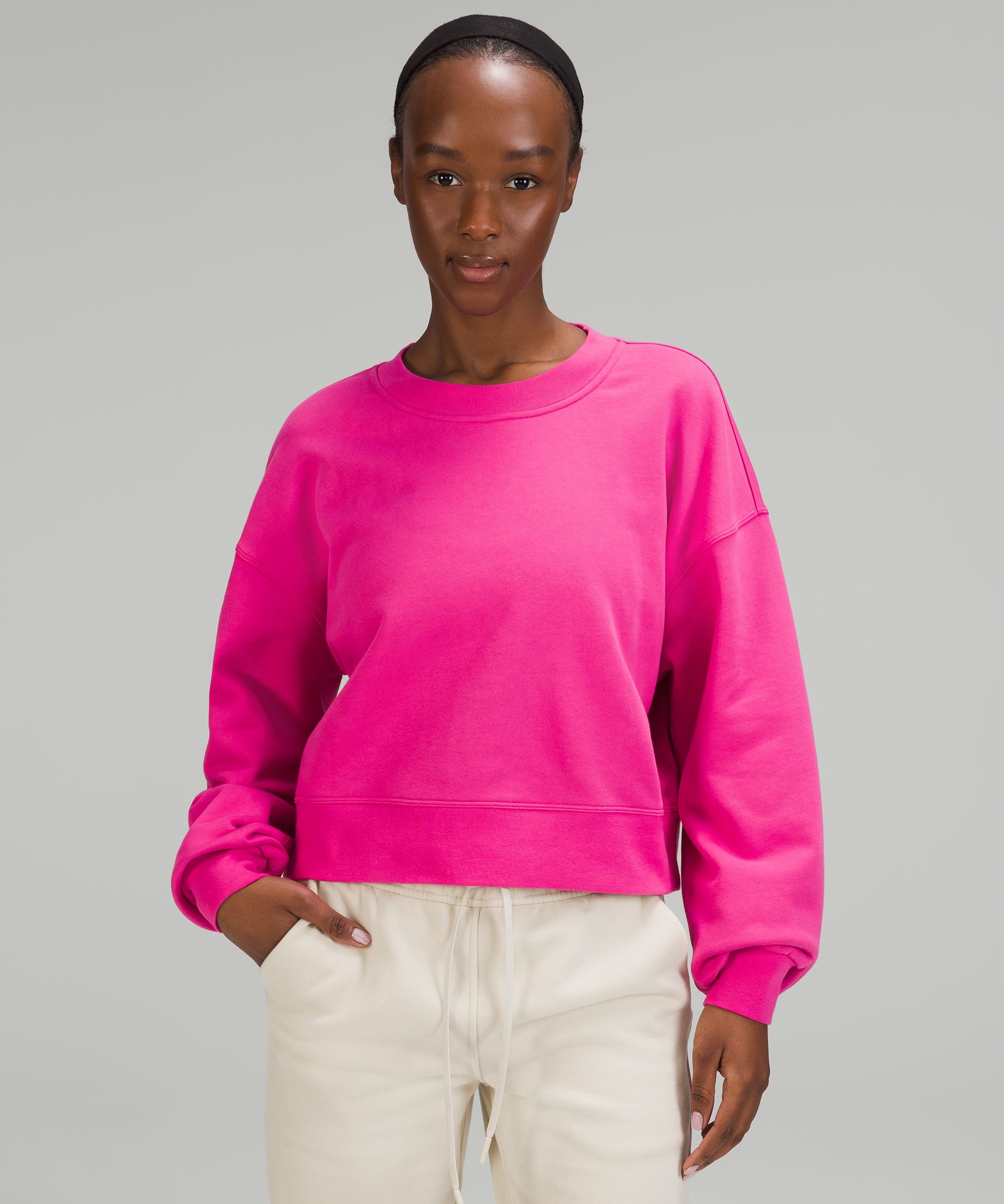 Lululemon cheap cropped sweatshirt