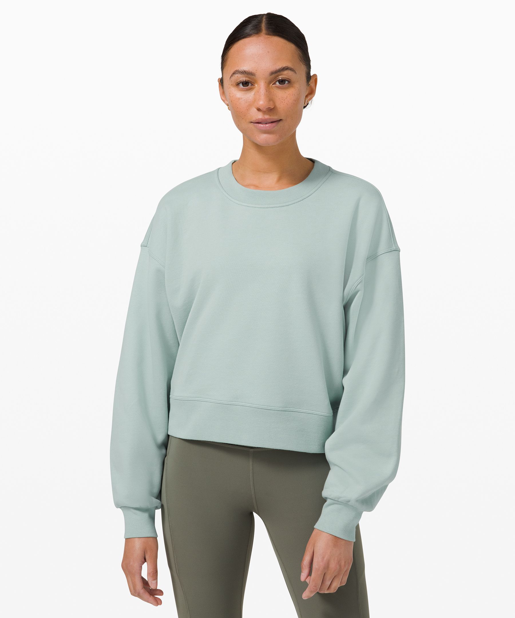 perfectly oversized crop crew lululemon