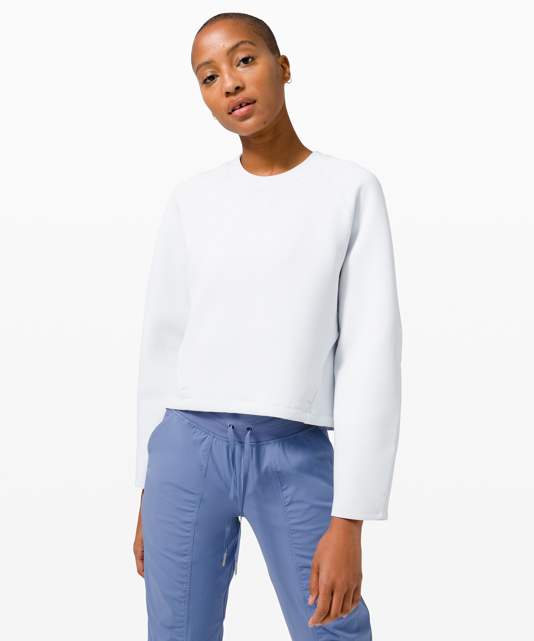 Lululemon Airwrap Crew In Alpine White