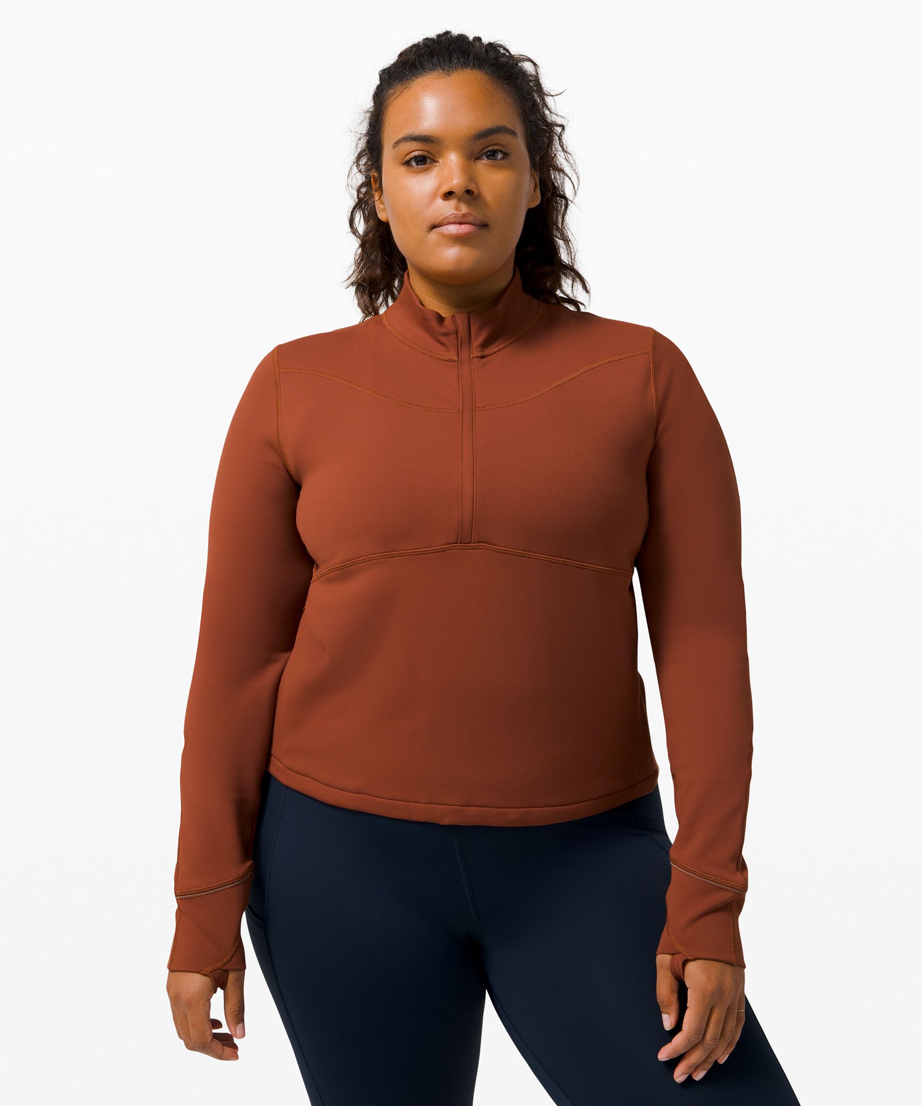 Ruluâ¢ Running Cropped 1/2 Zip | Jackets & Coats | Lululemon UK