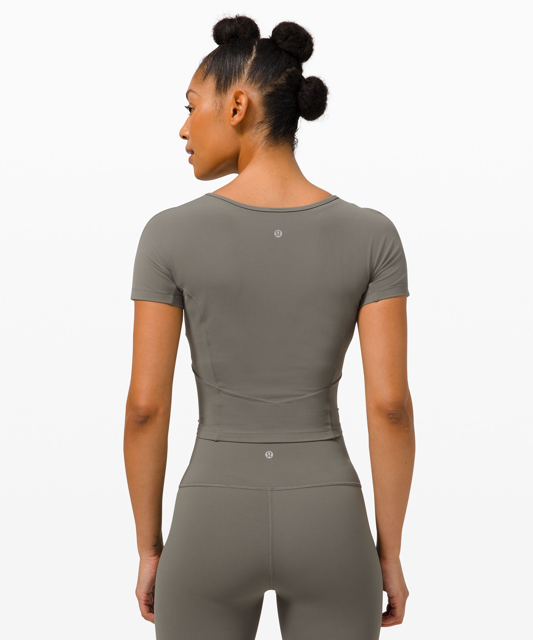 Lululemon Nulu™ Cropped Slim Yoga Short Sleeve Shirt - 127550051