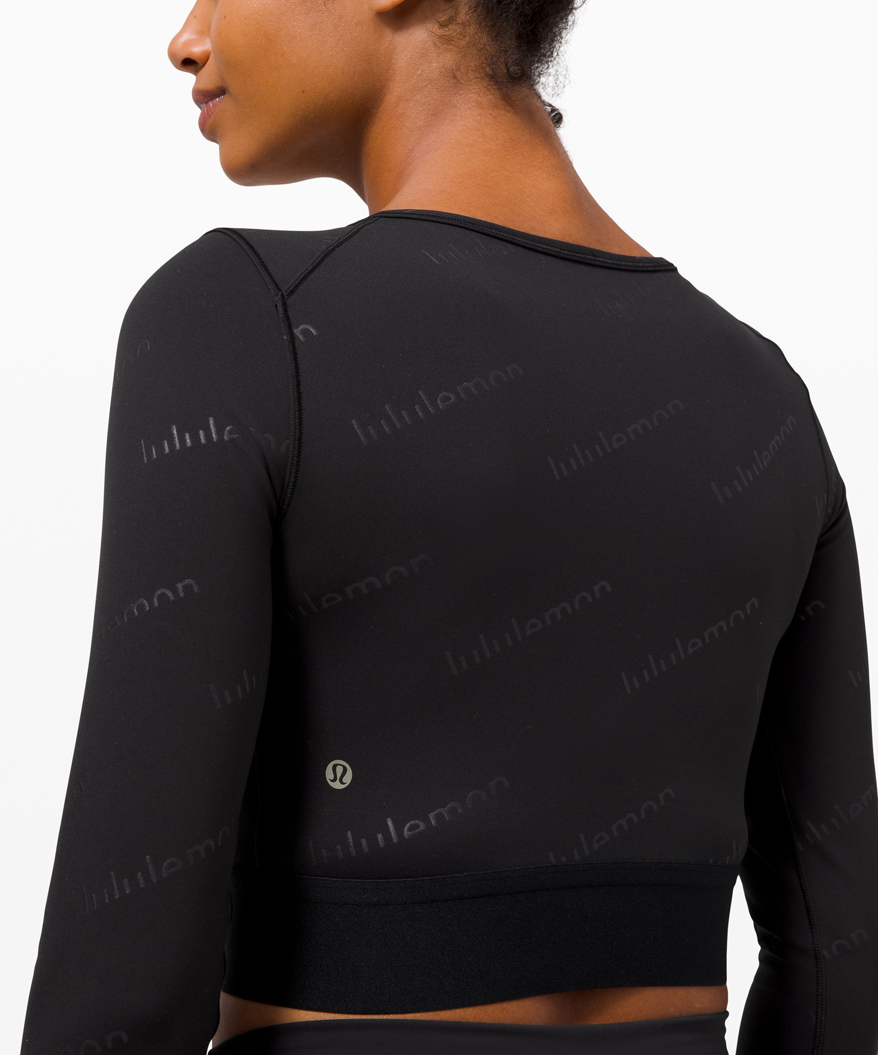 lululemon crop top long sleeve