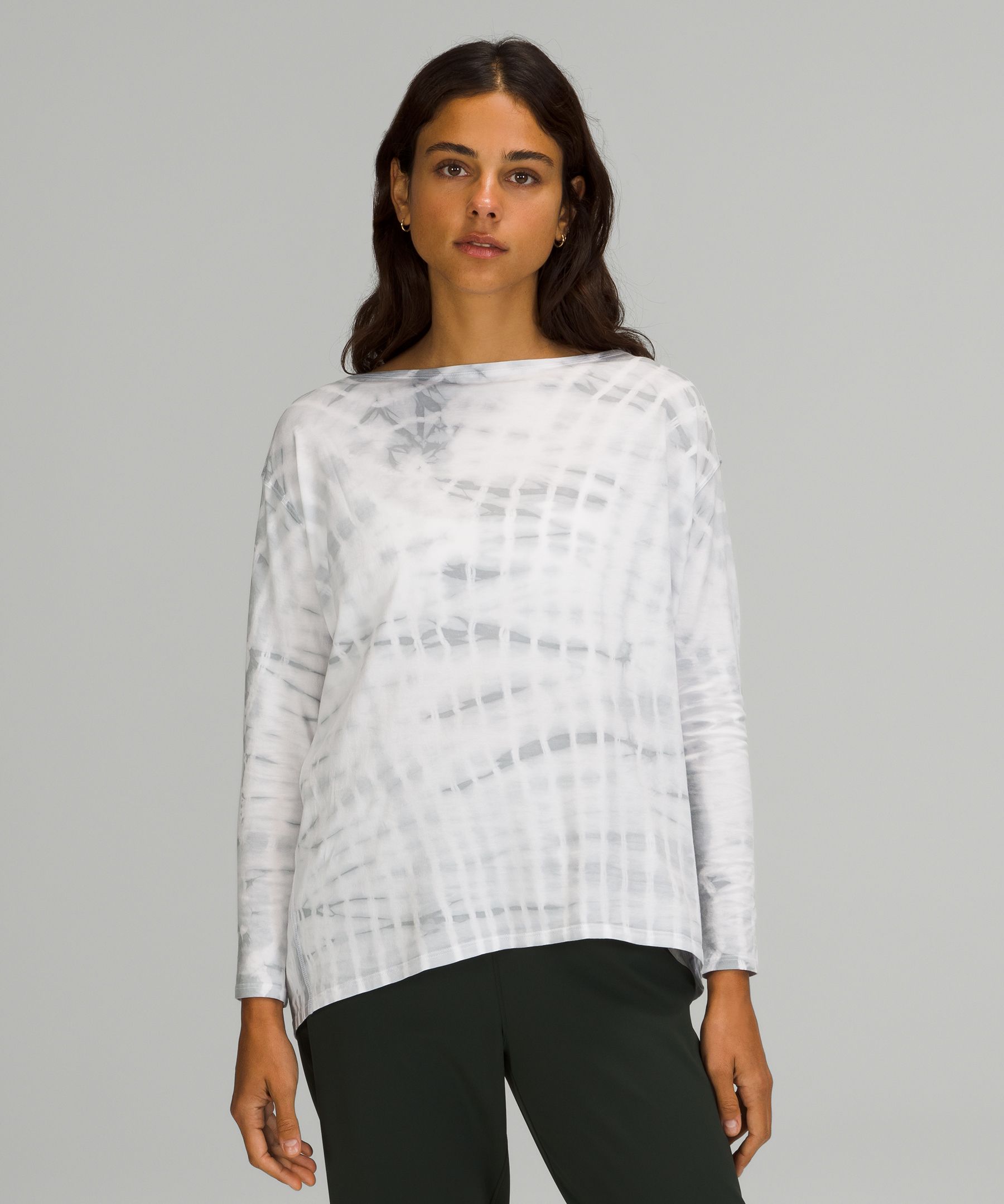 Lululemon Back In Action Long Sleeve Shirt In White