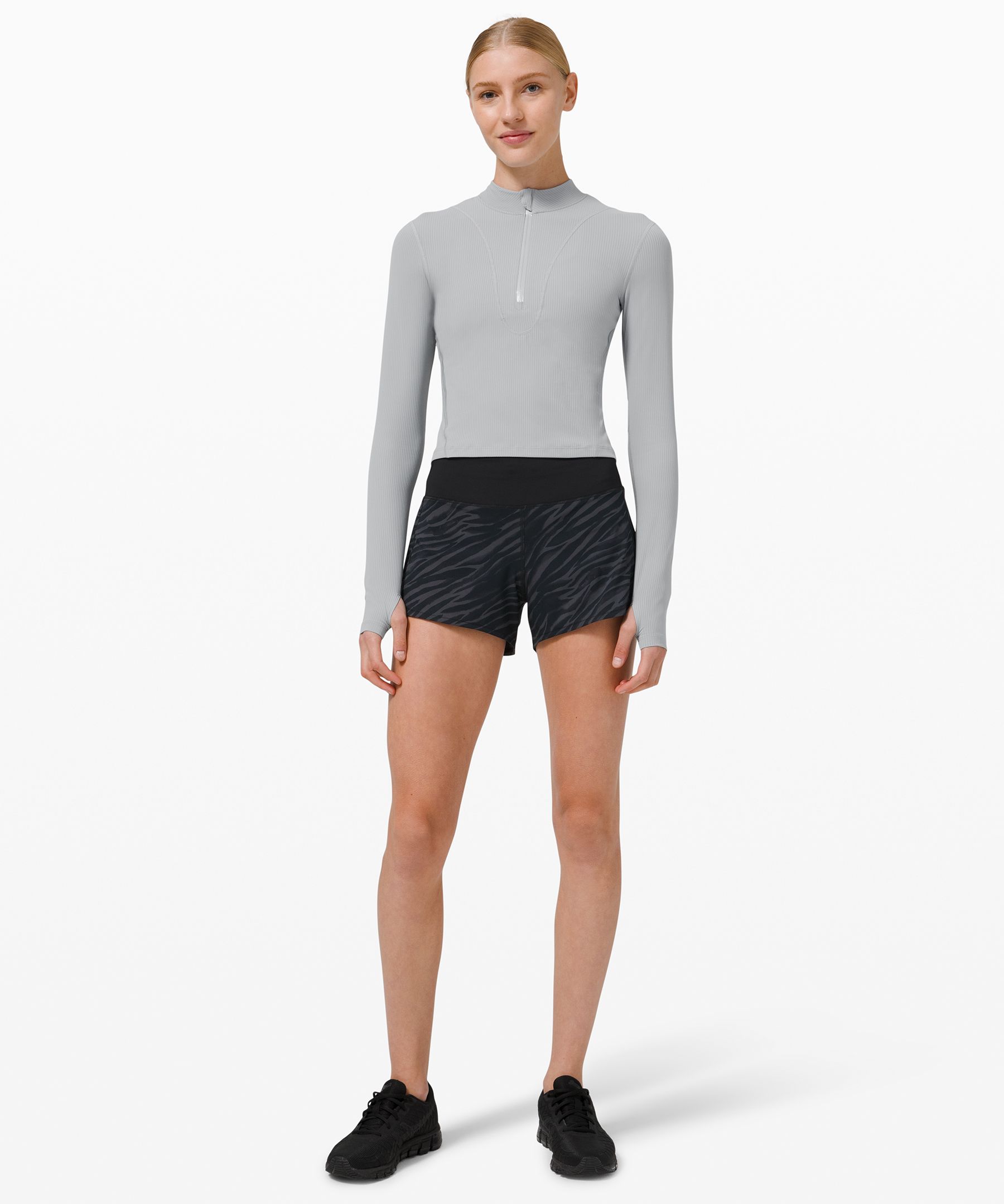 Gloss Trim Run 1/2 Zip Long Sleeve size 6/sunset paired with the Wear  Everywhere Belt bag! : r/lululemon