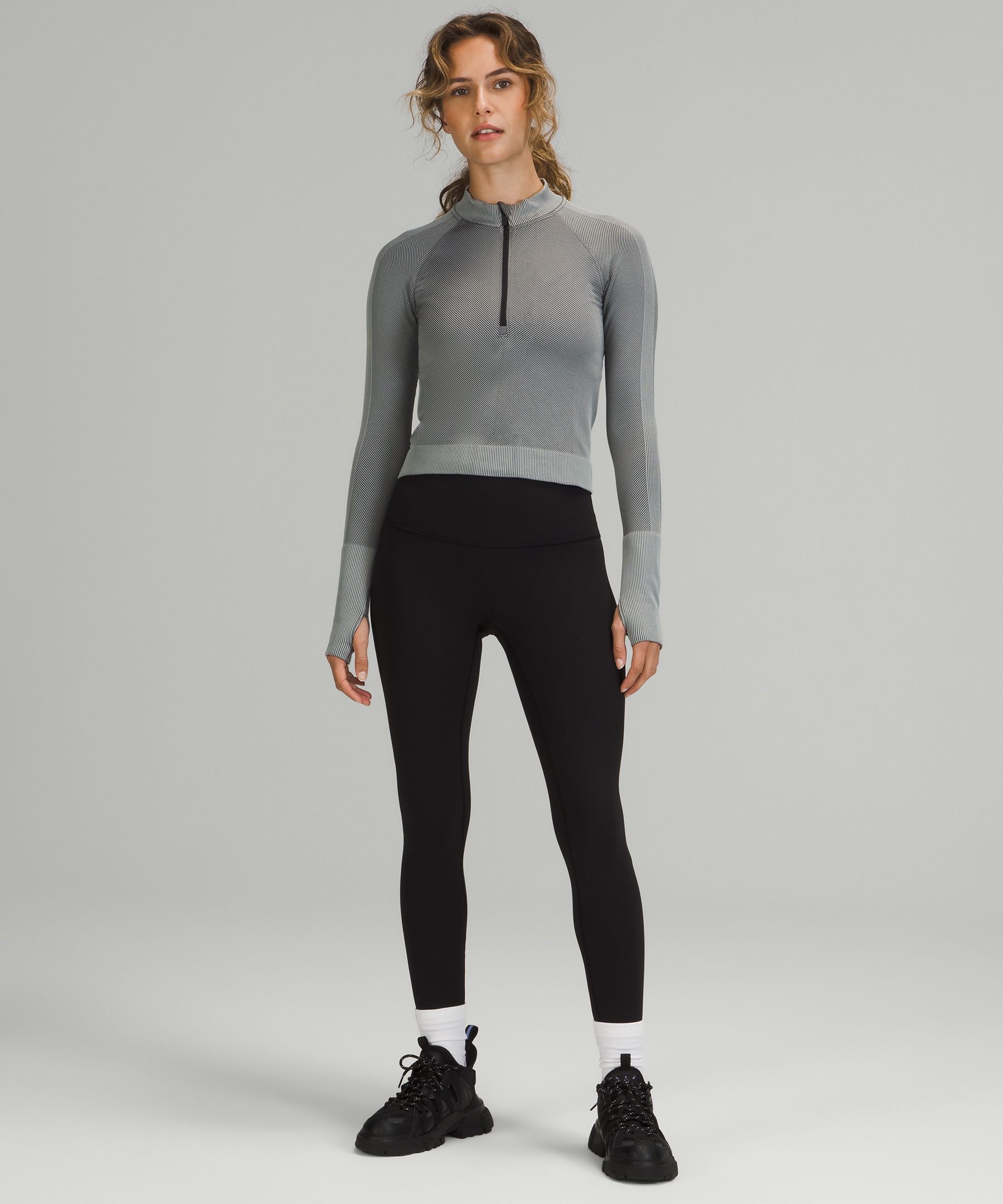 Lululemon Rest Less Cropped 1/2 Zip