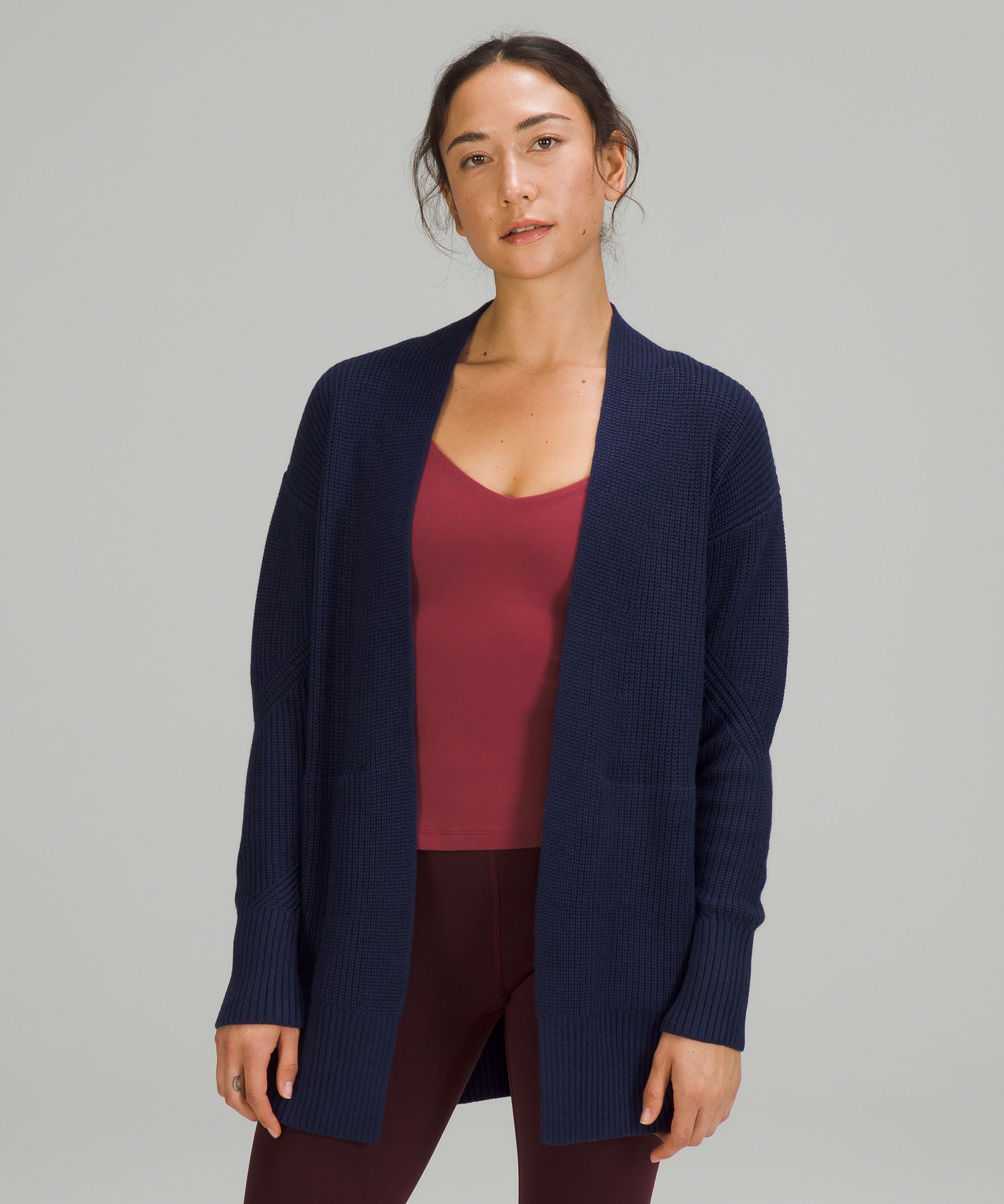 Lululemon Cashlu Sweater Wrap In Night Sea
