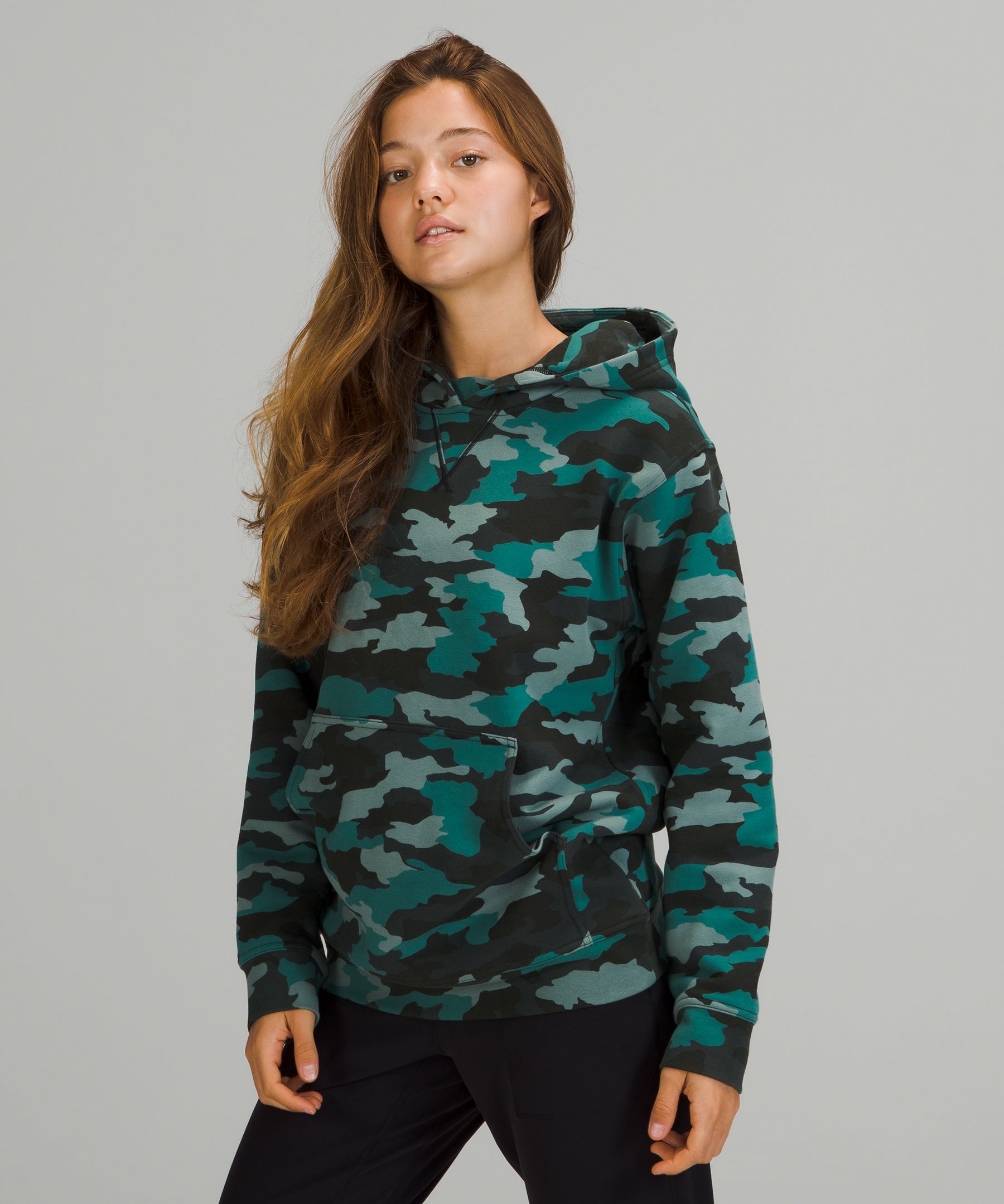 Lululemon All Yours Hoodie In Heritage 365 Camo Tidewater Teal