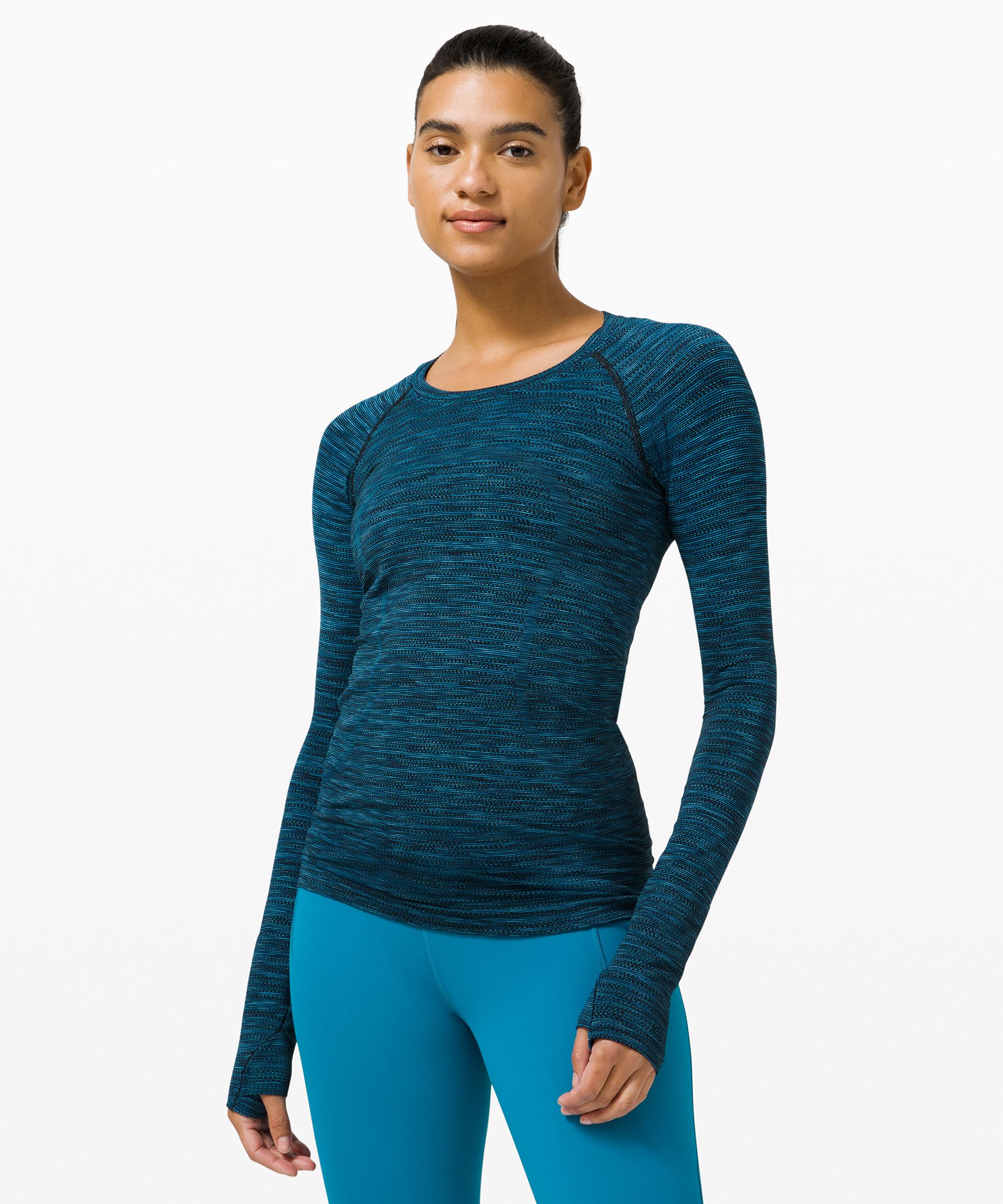 Lululemon Swiftly Tech Long Sleeve Shirt 2.0 In Printed