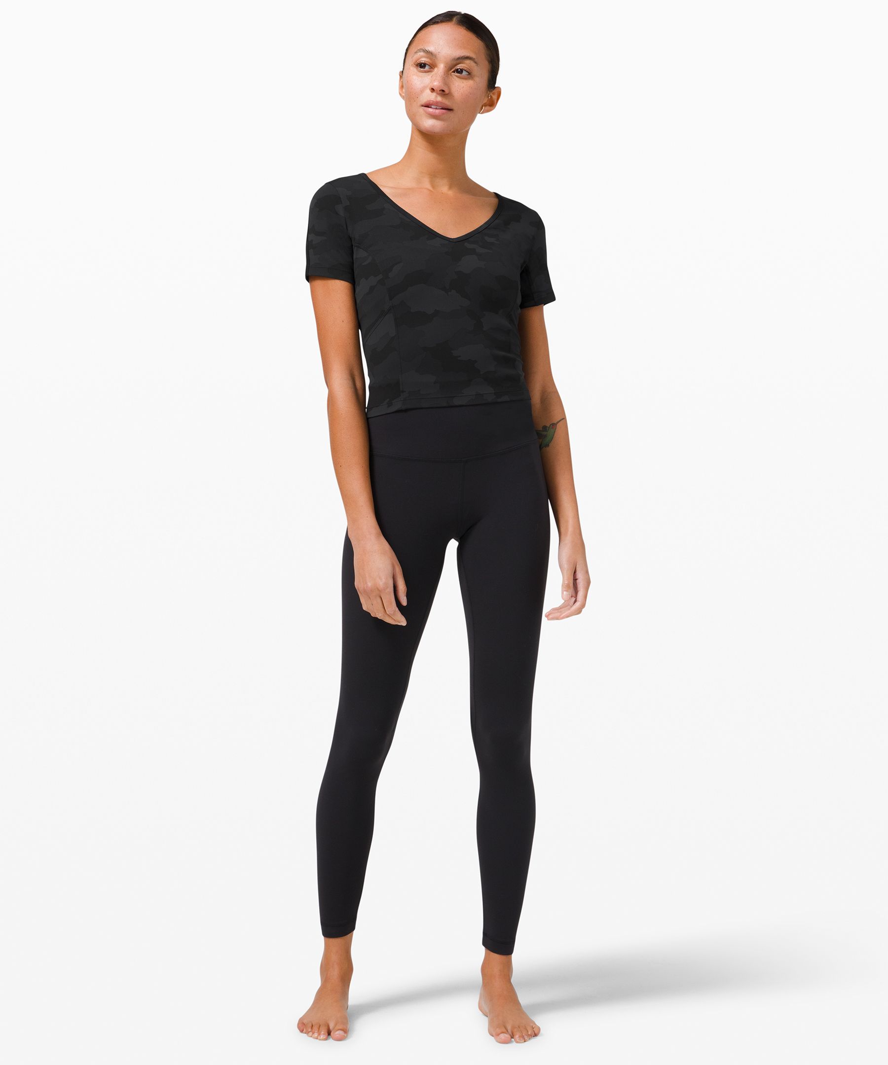 Nulu™ Cropped Slim Yoga Short Sleeve