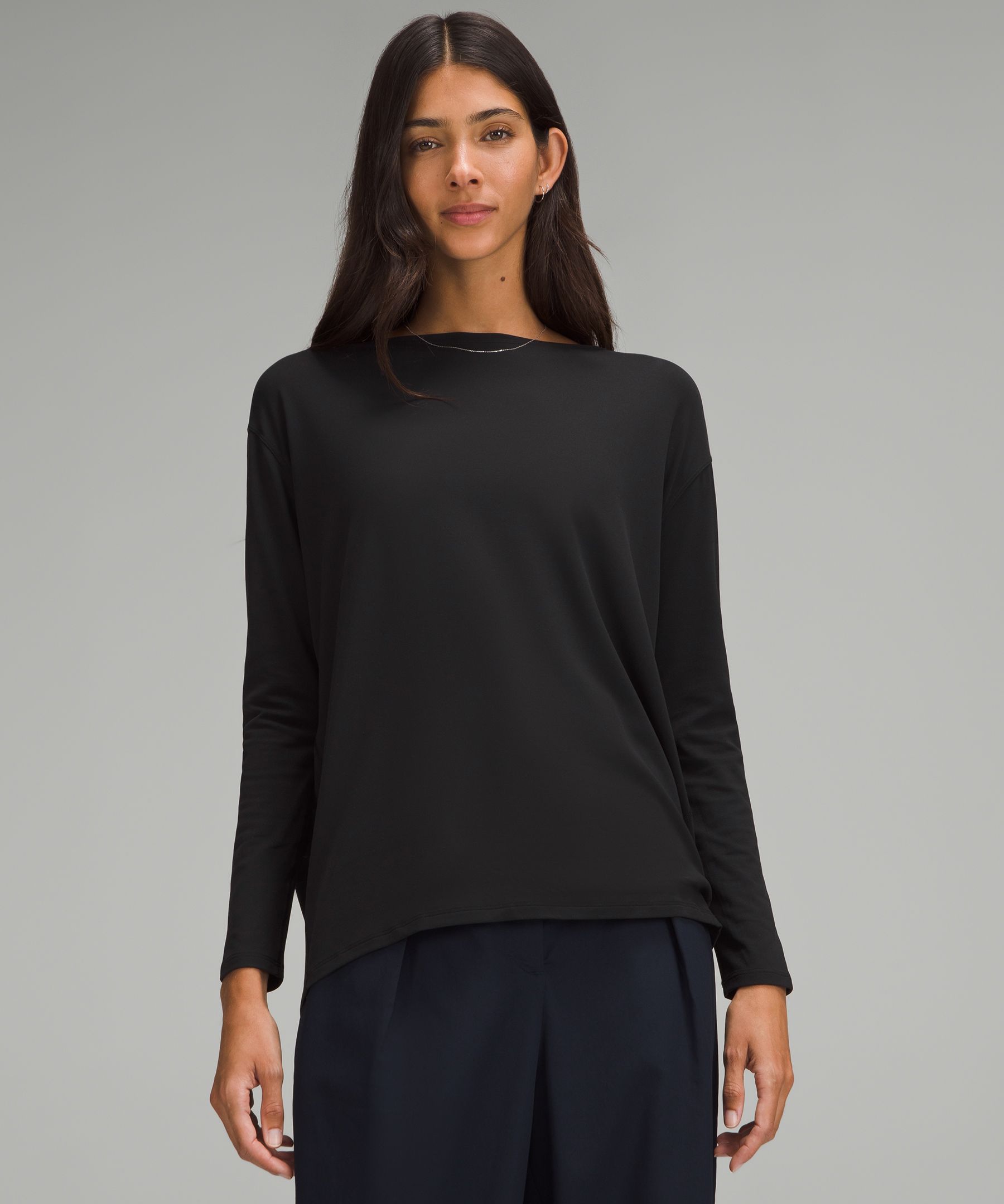 Lululemon Back in Action Long Sleeve Shirt *Nulu - Heathered Gull