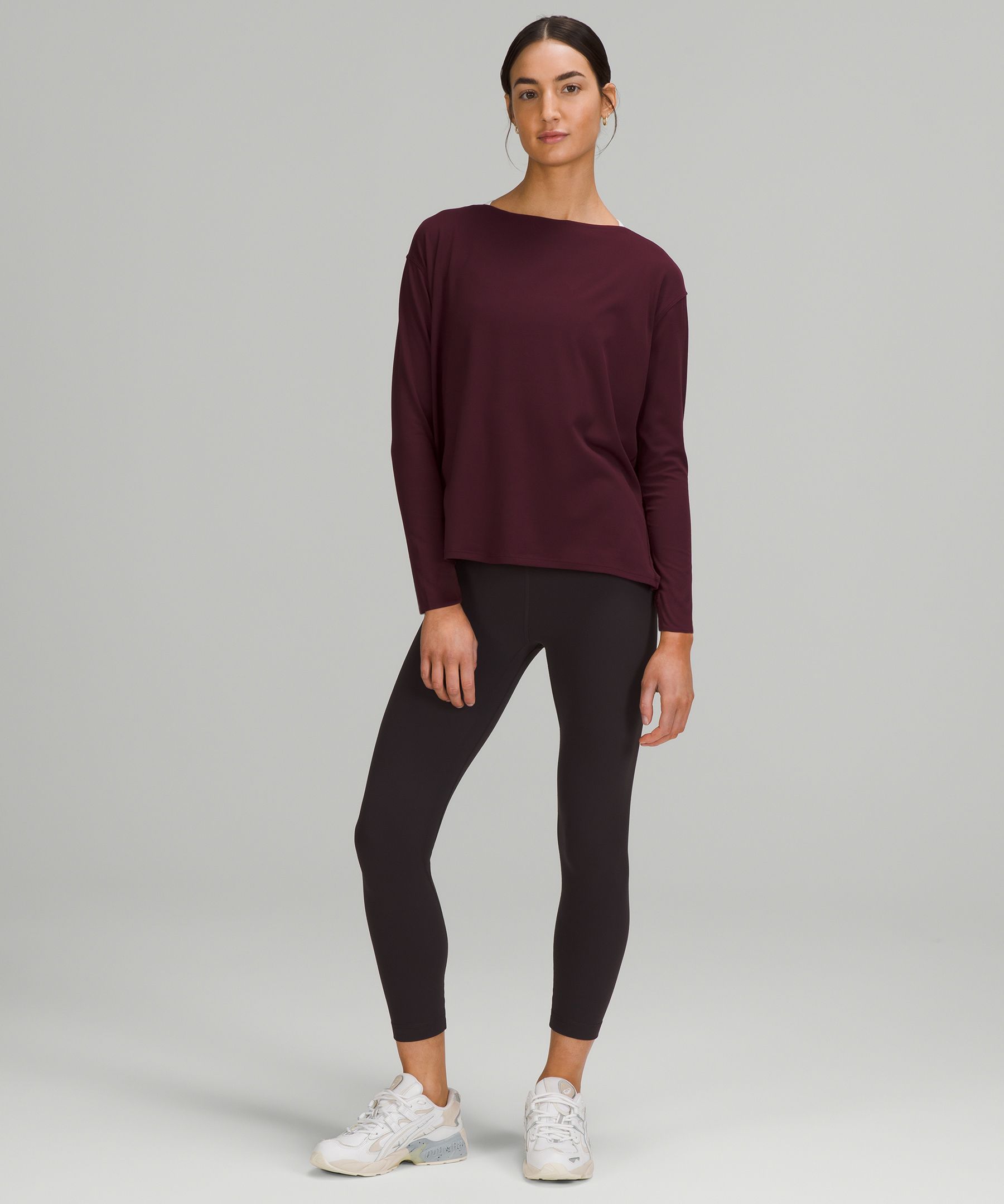 Lululemon Back in Action Long Sleeve Shirt *Nulu - Heathered Gull