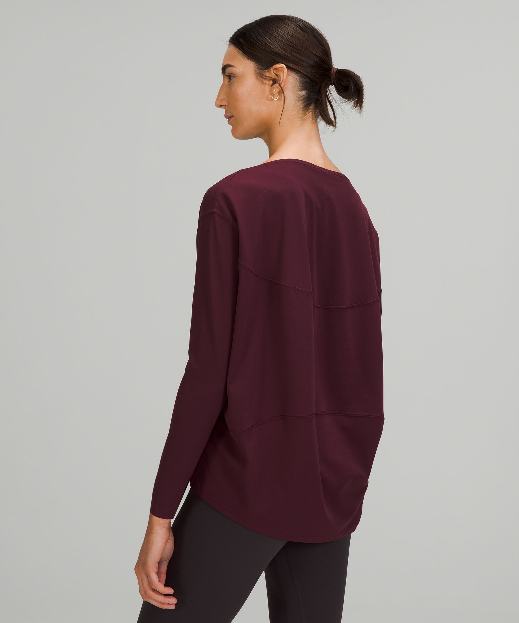 New Lululemon Back In Action Long Sleeve Shirt Top Nulu Size 0