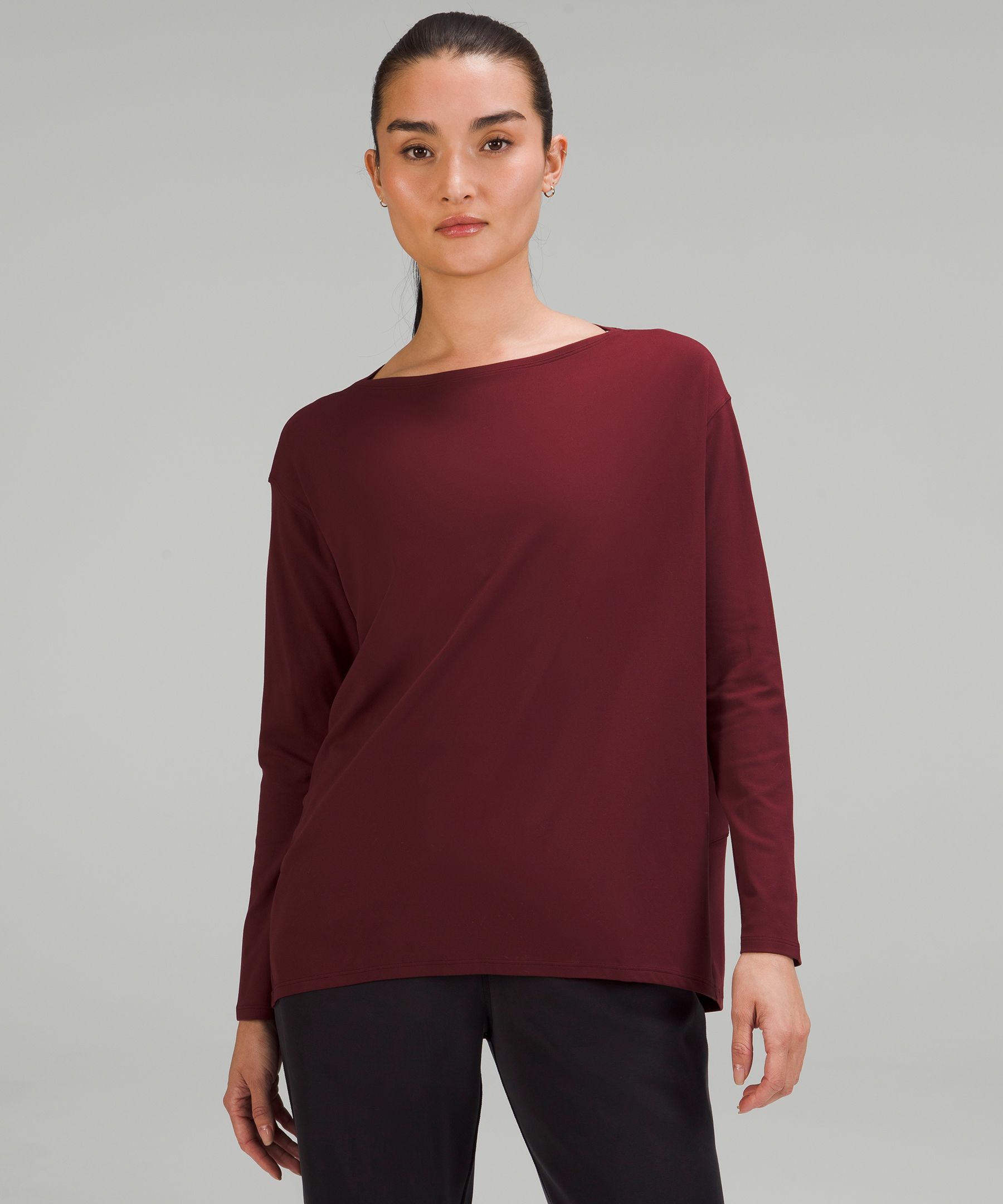 Nulu Relaxed-Fit Yoga Long Sleeve Shirt