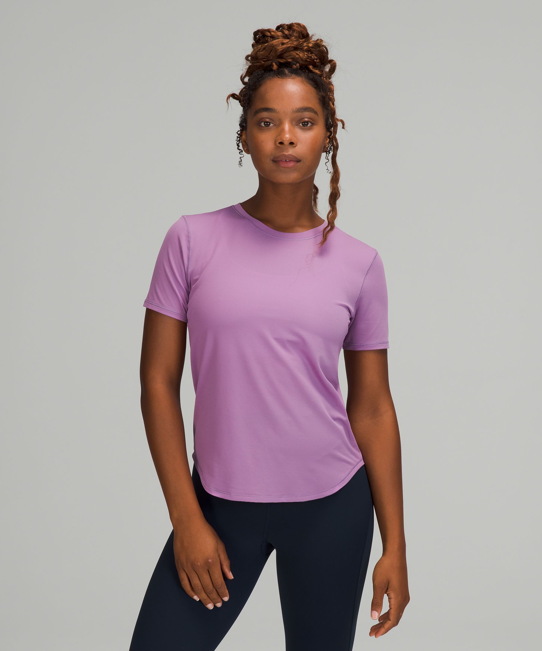 Lululemon High-neck Running And Training T-shirt In White