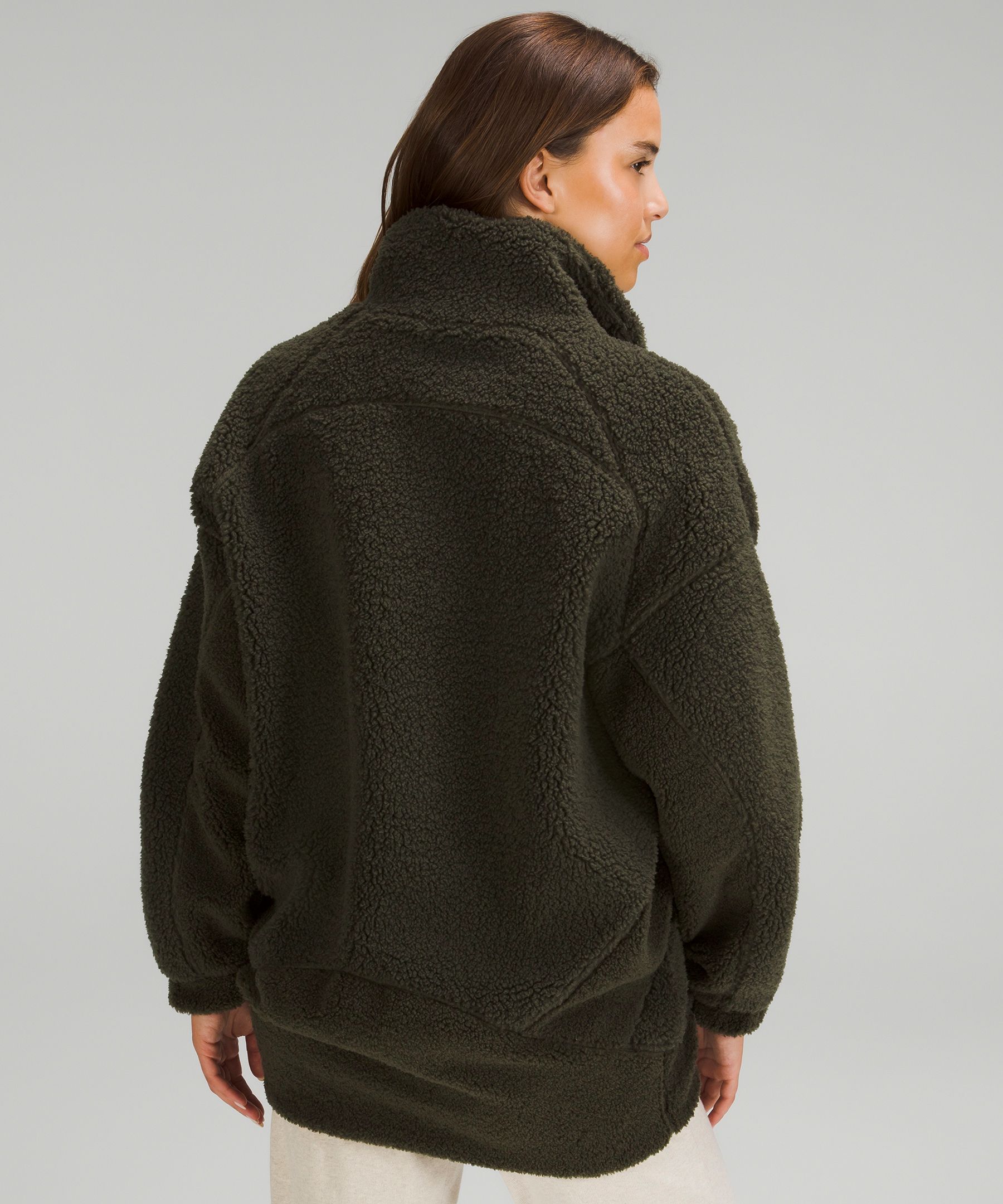 Lululemon + Long Textured Fleece Jacket