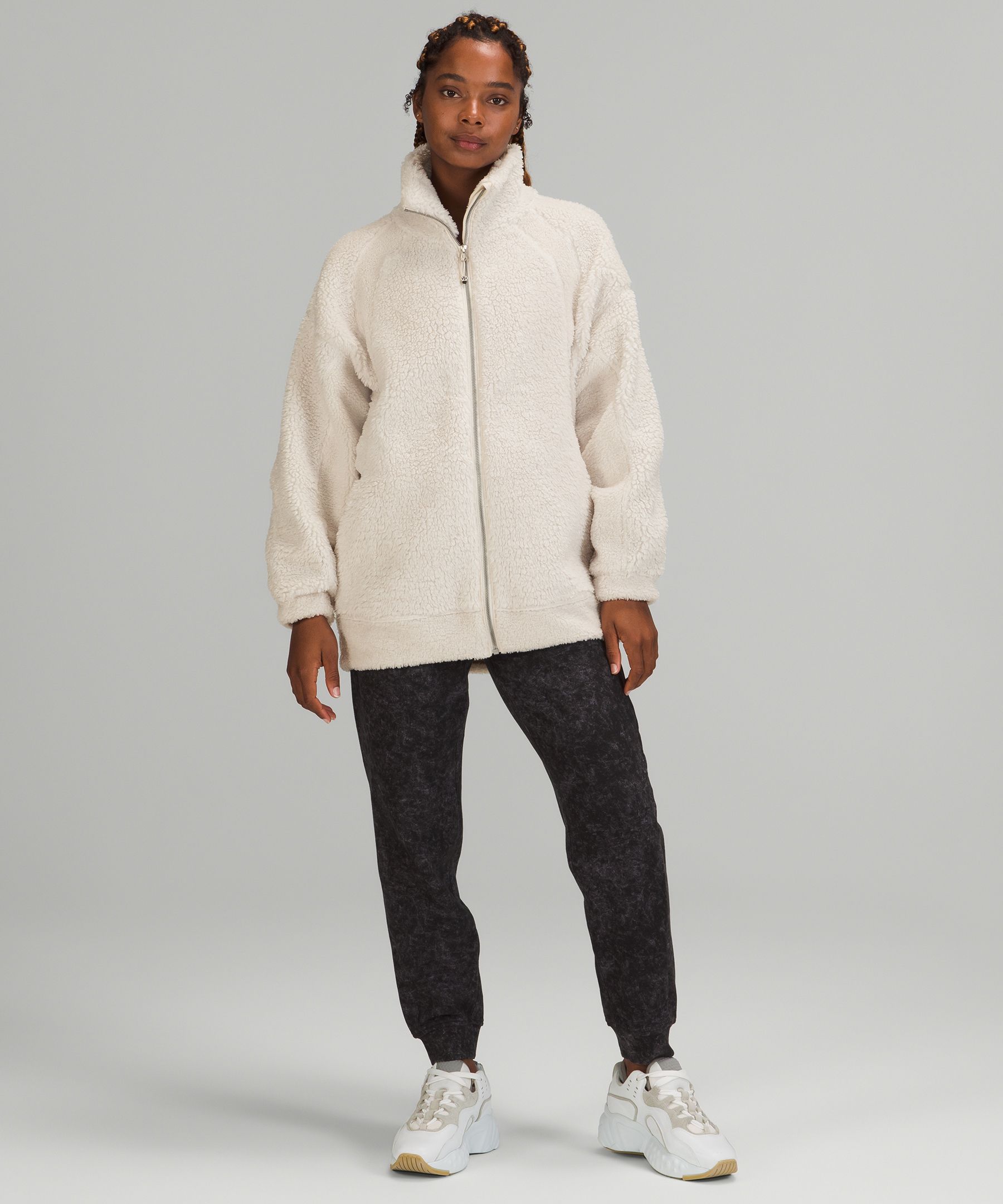 Fluffy quarter zip on sale jackets