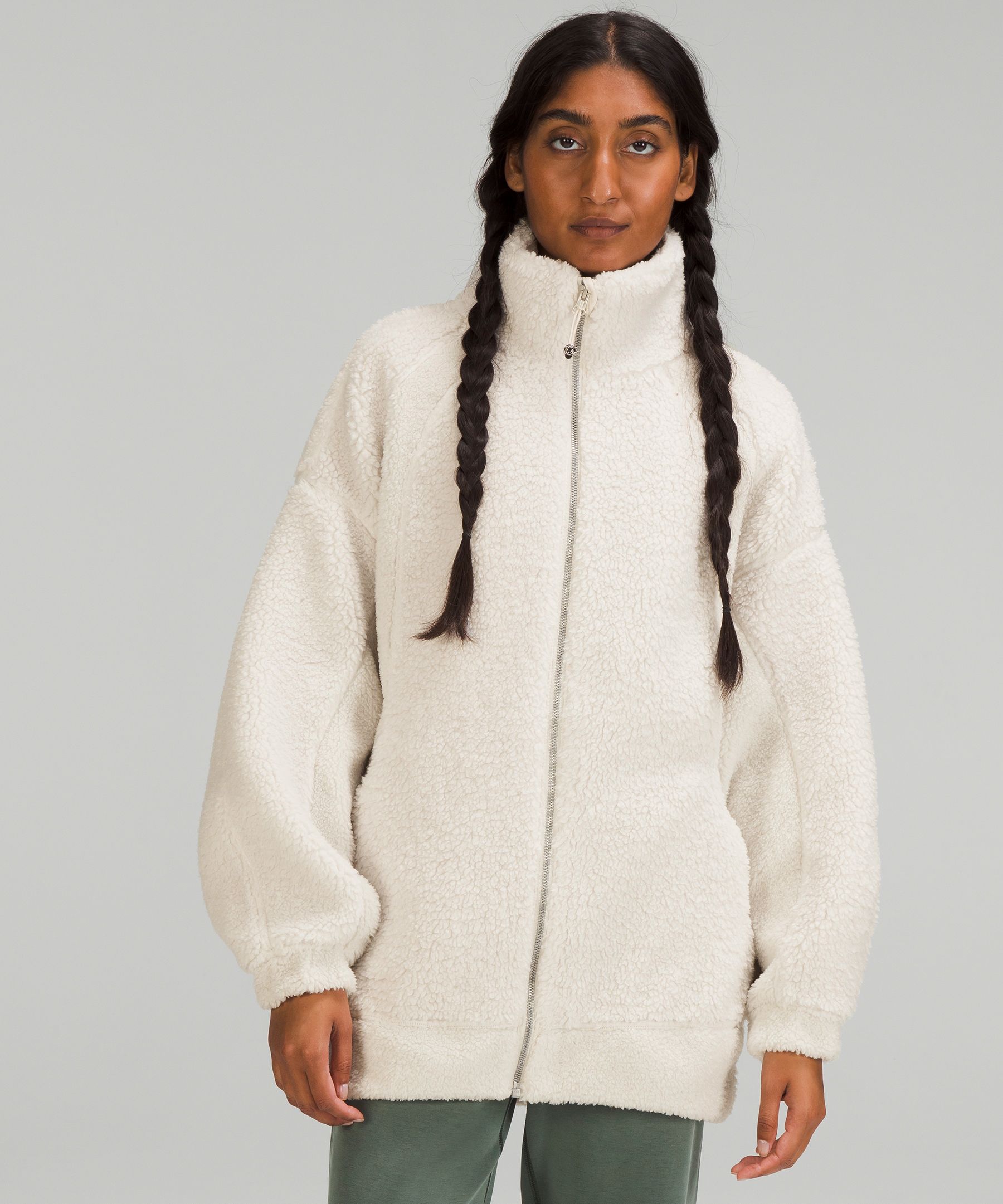 Lululemon + Long Textured Fleece Jacket