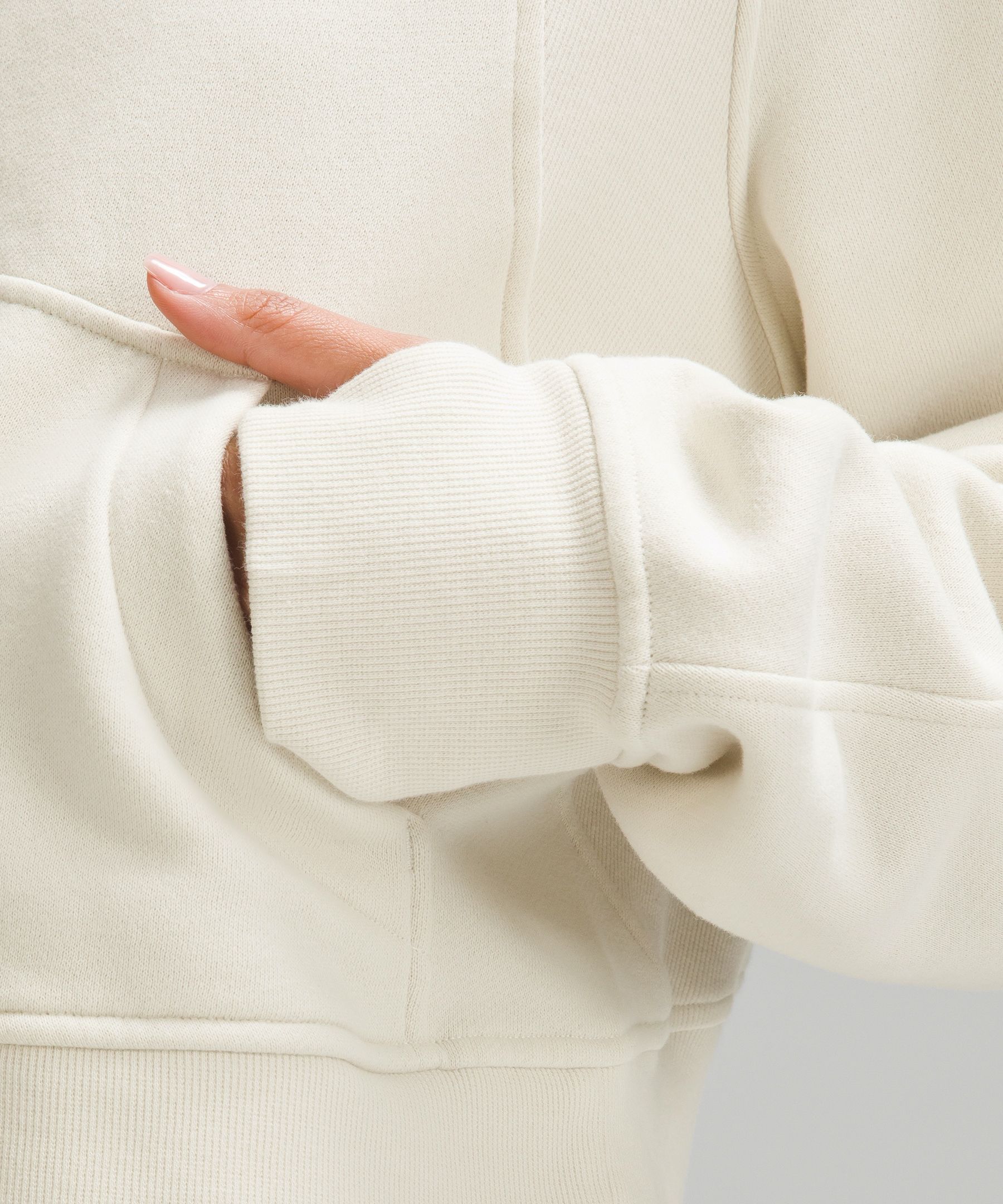 Lululemon white zip online up