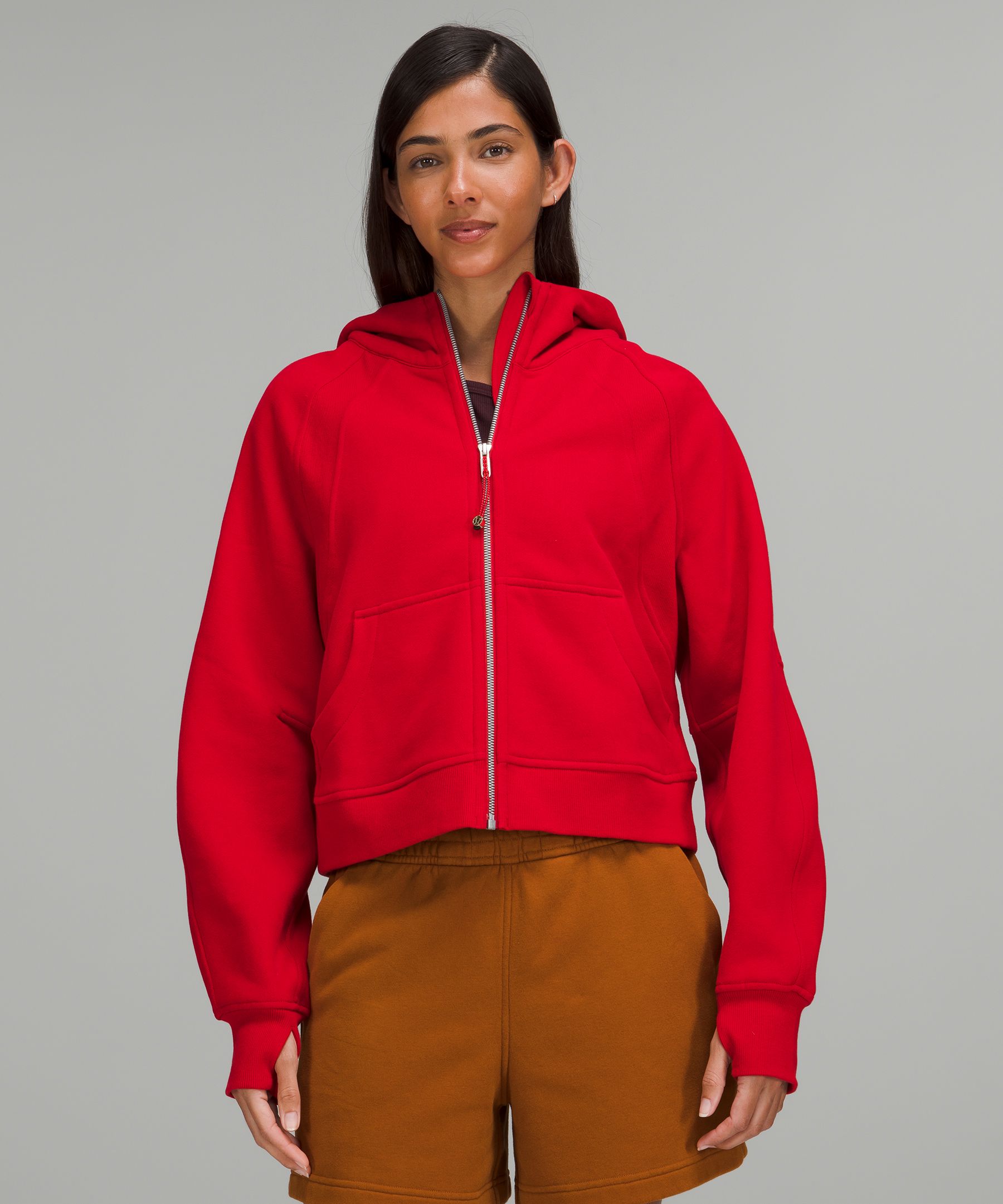 Lululemon Scuba Oversized Full-zip In Dark Red