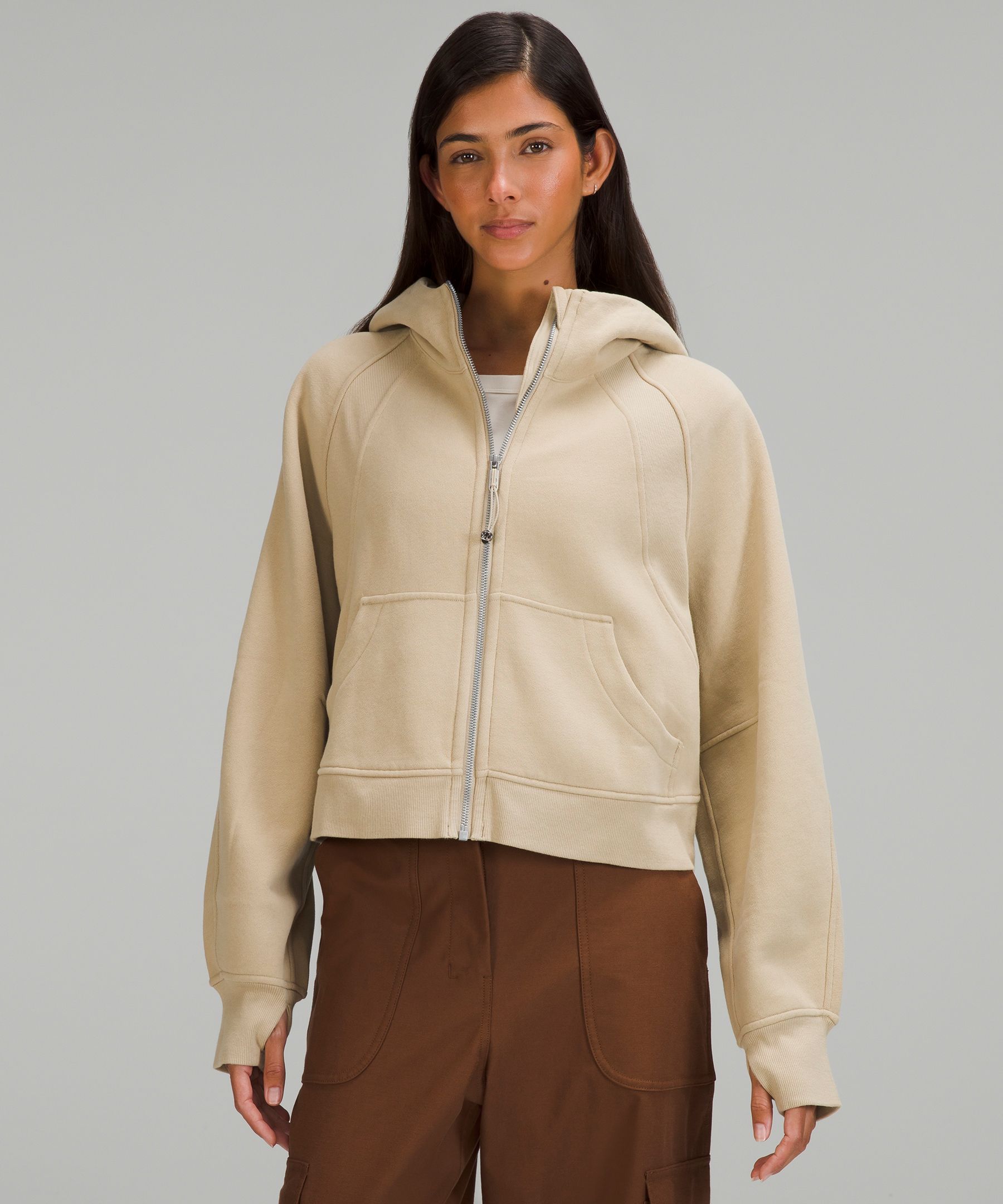 lululemon athletica Scuba Oversized Full Zip in Natural