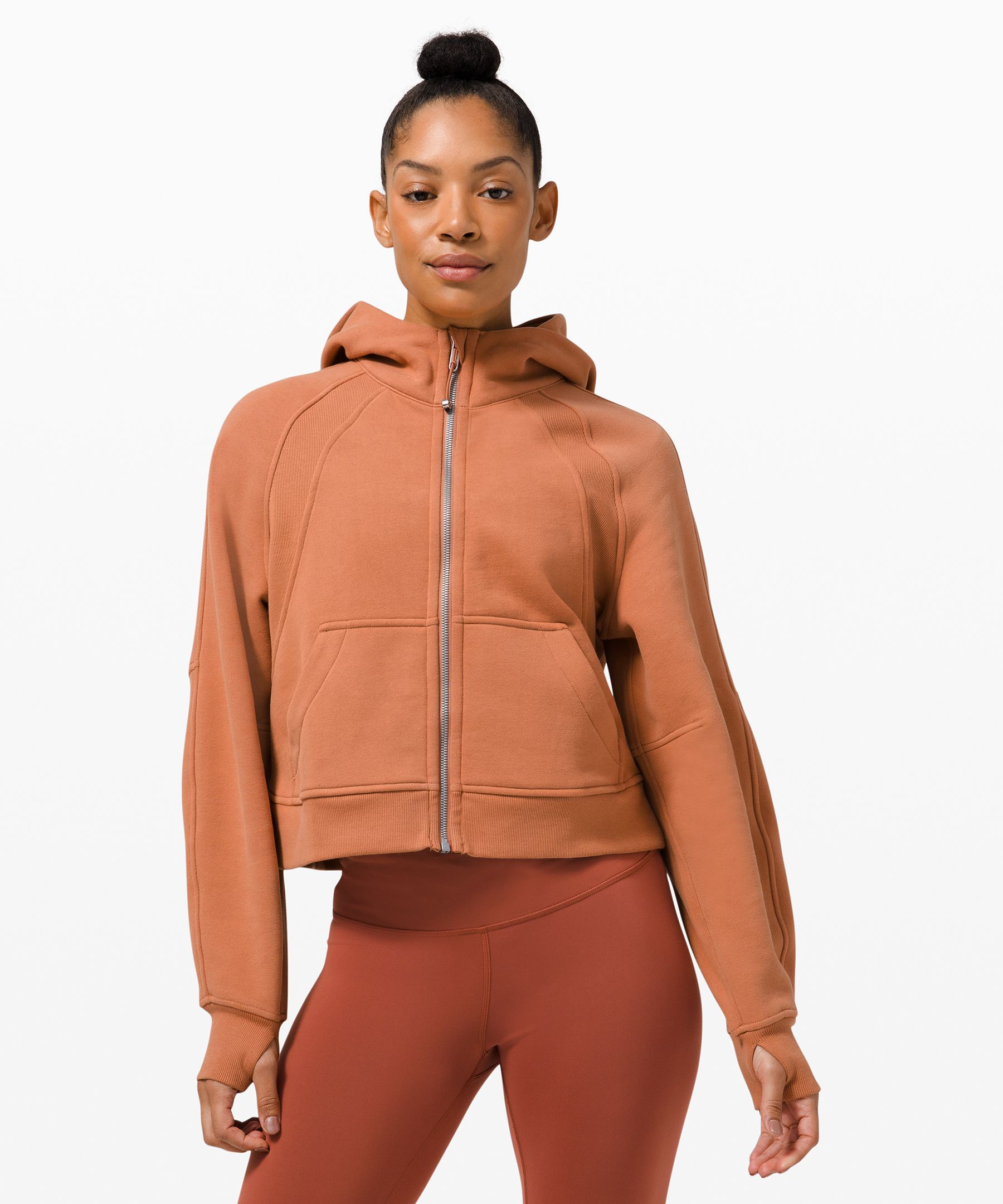 lulu cropped half zip
