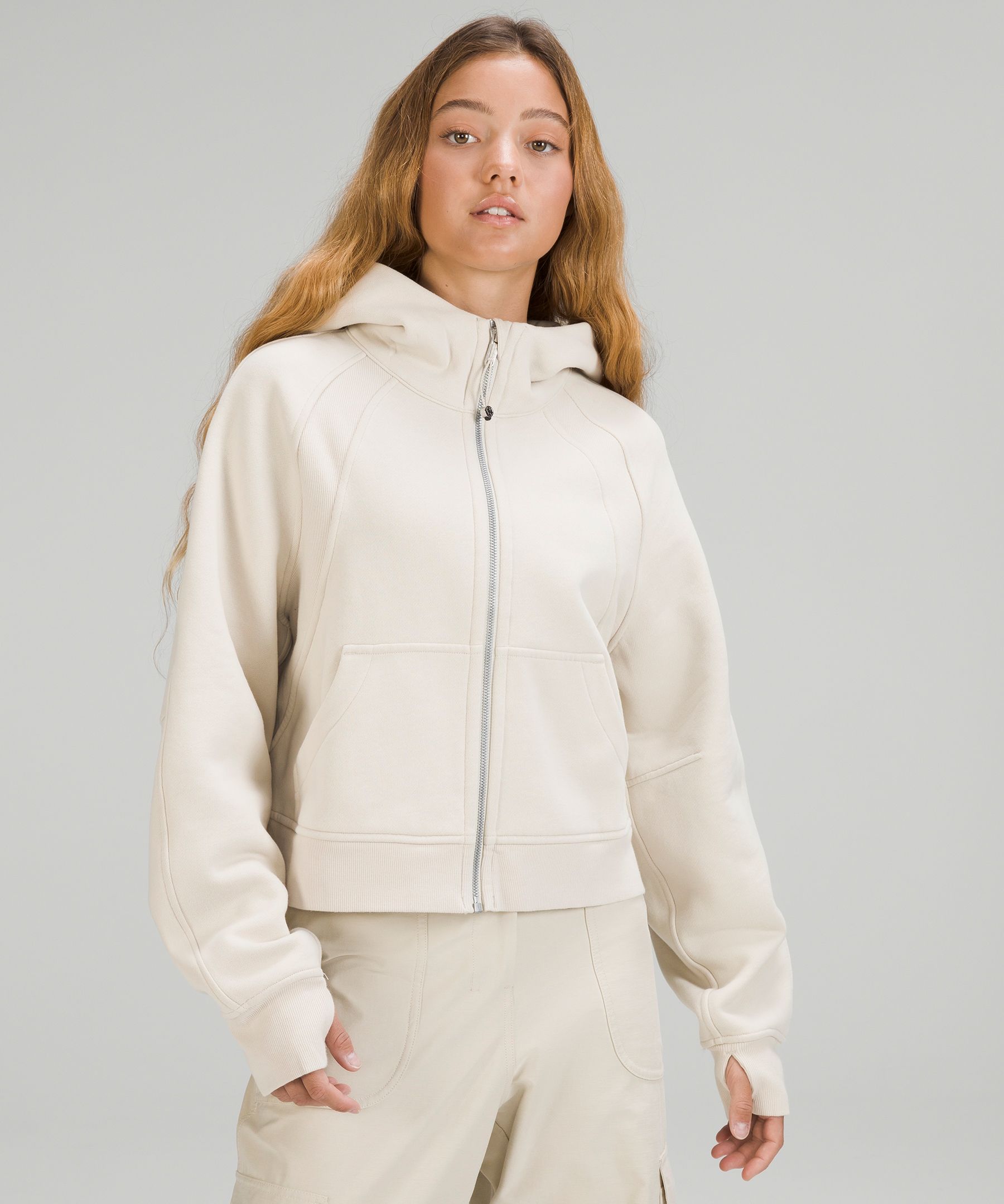 lululemon scuba oversized full zip in desert sun