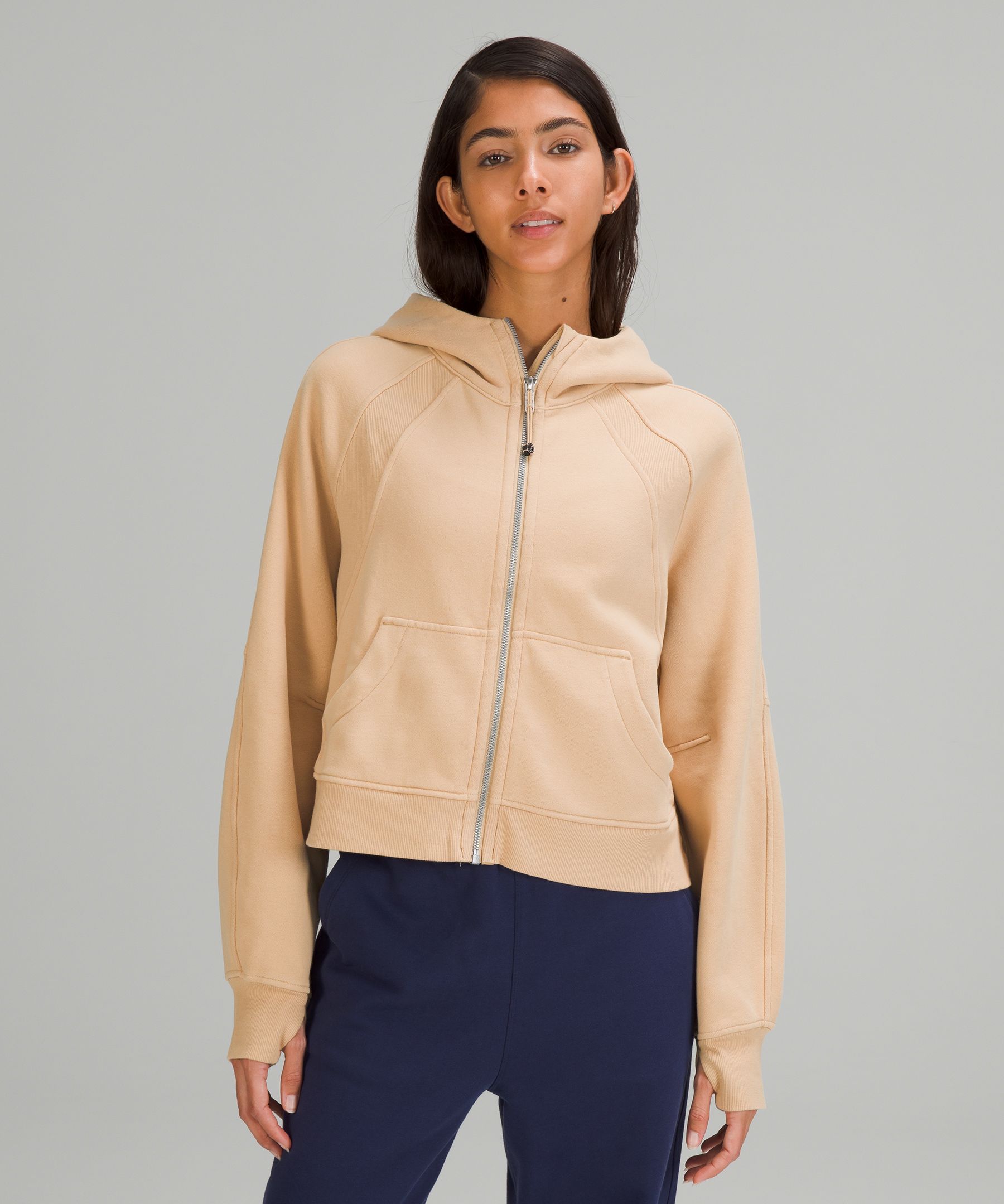 Lululemon Scuba Oversized Full-zip In Pecan Tan