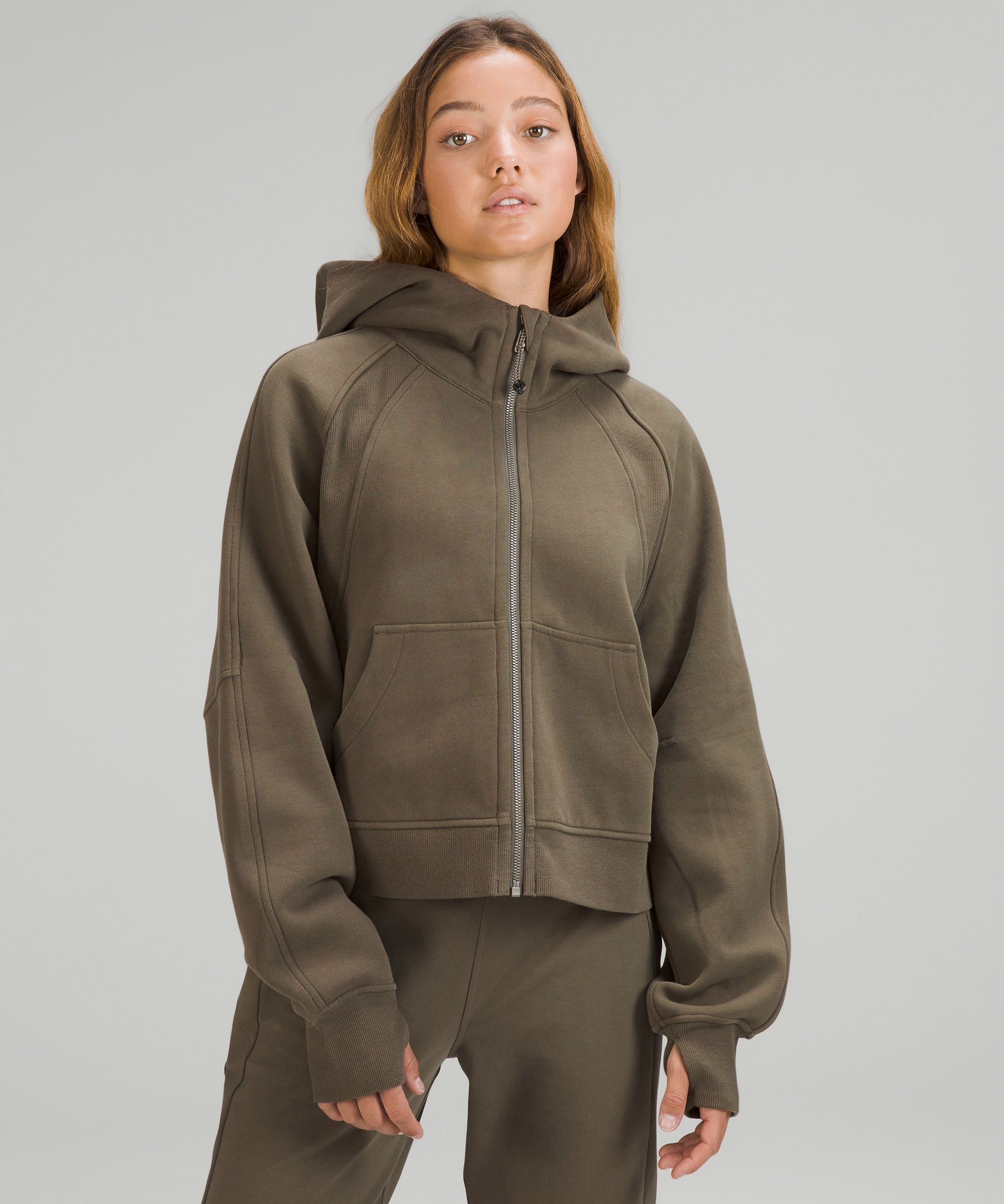 Lululemon Scuba Oversized Full Zip In Carob Brown