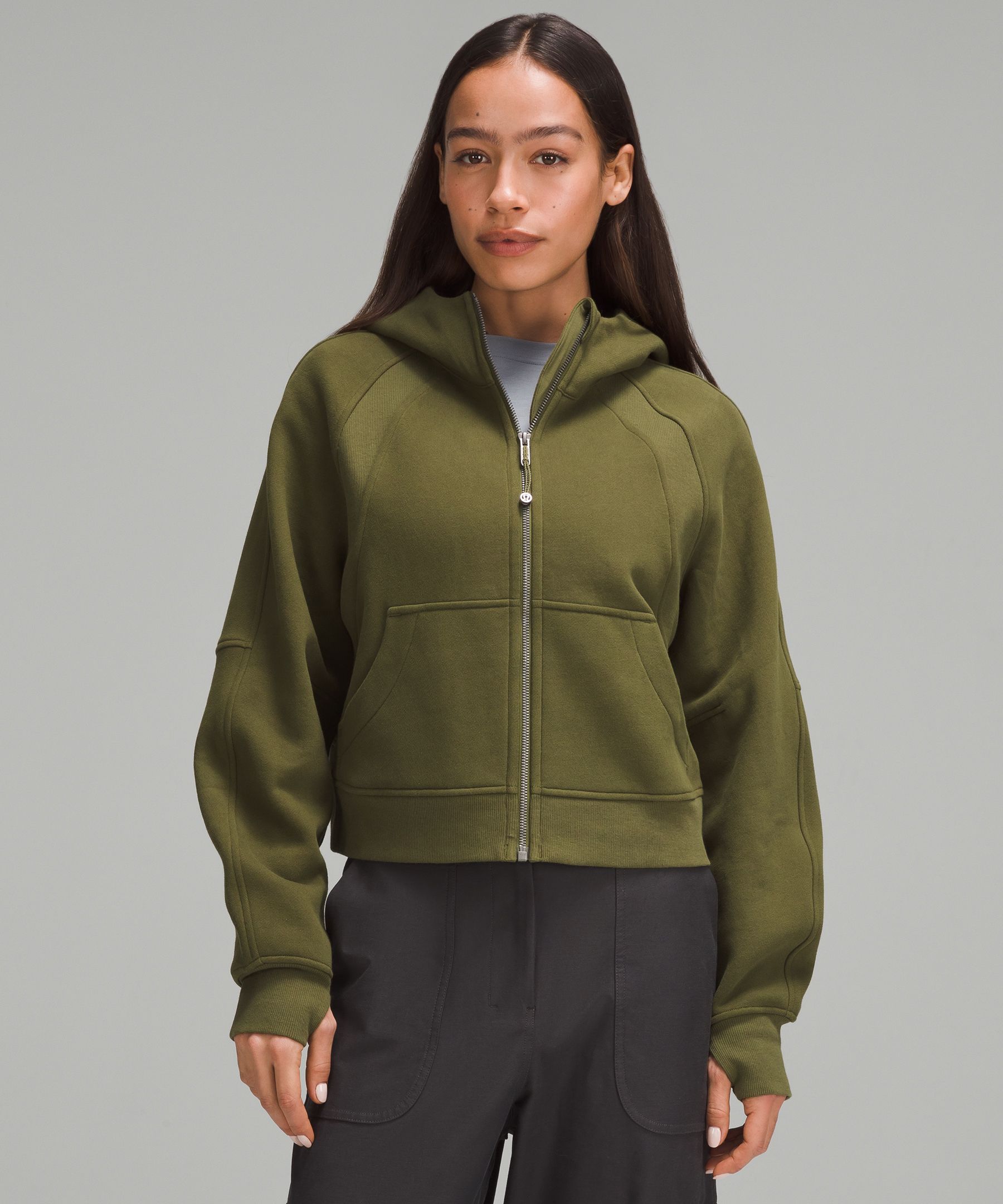 NWT Lululemon Scuba Hoodie Sz 6 Heritage 365 Camo Green Twill