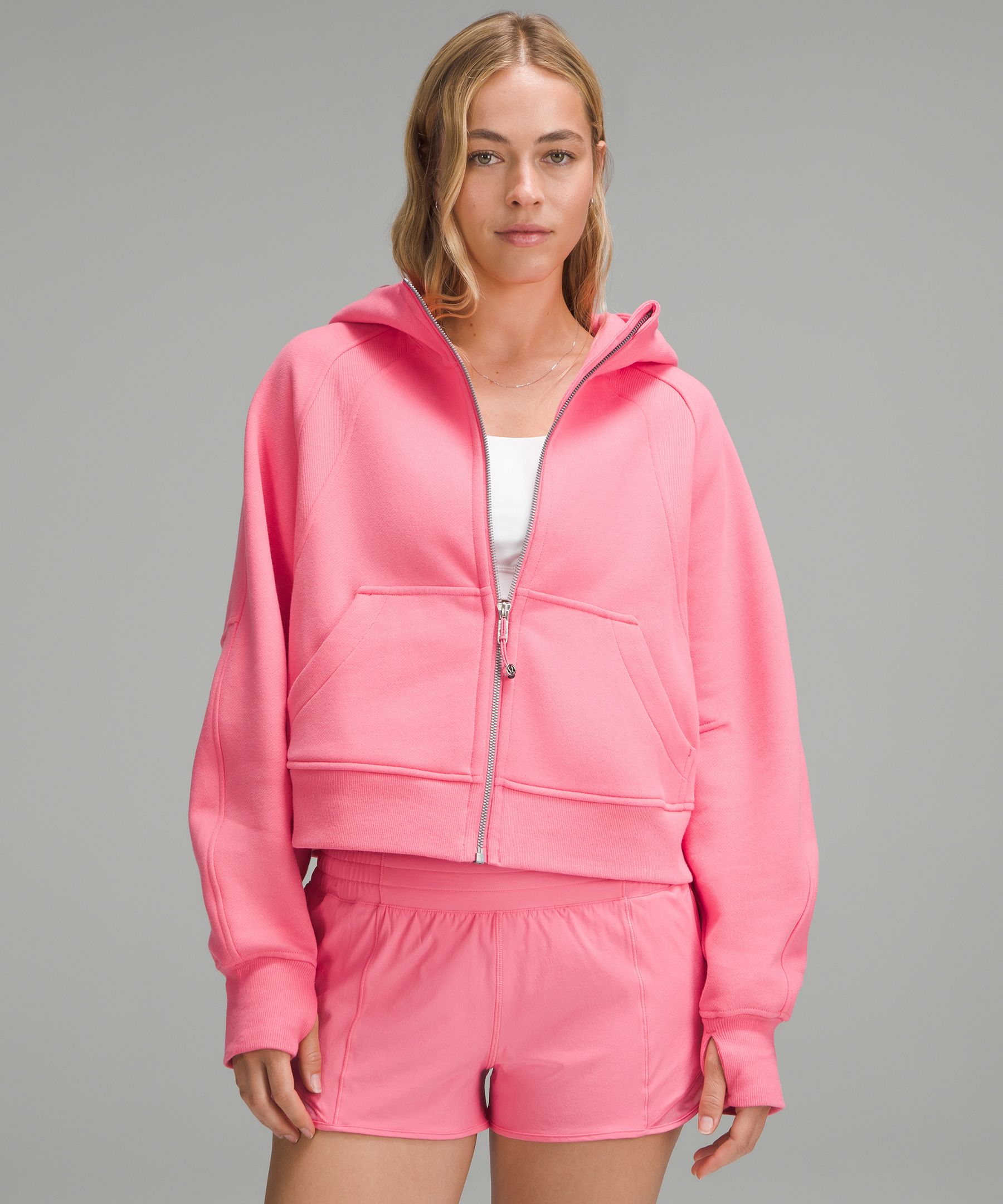 Lululemon pink scuba hoodie hotsell