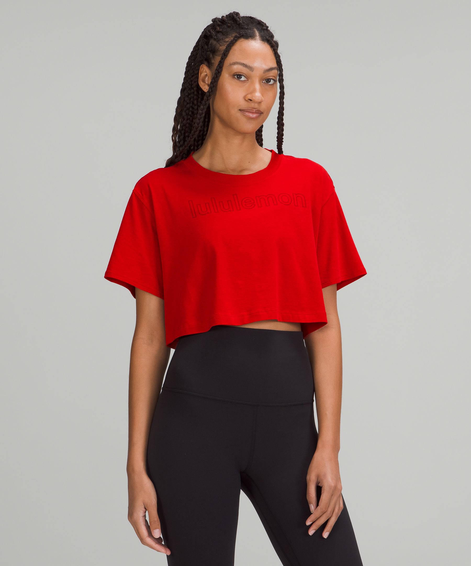 All Yours cropped Pima cotton T-shirt