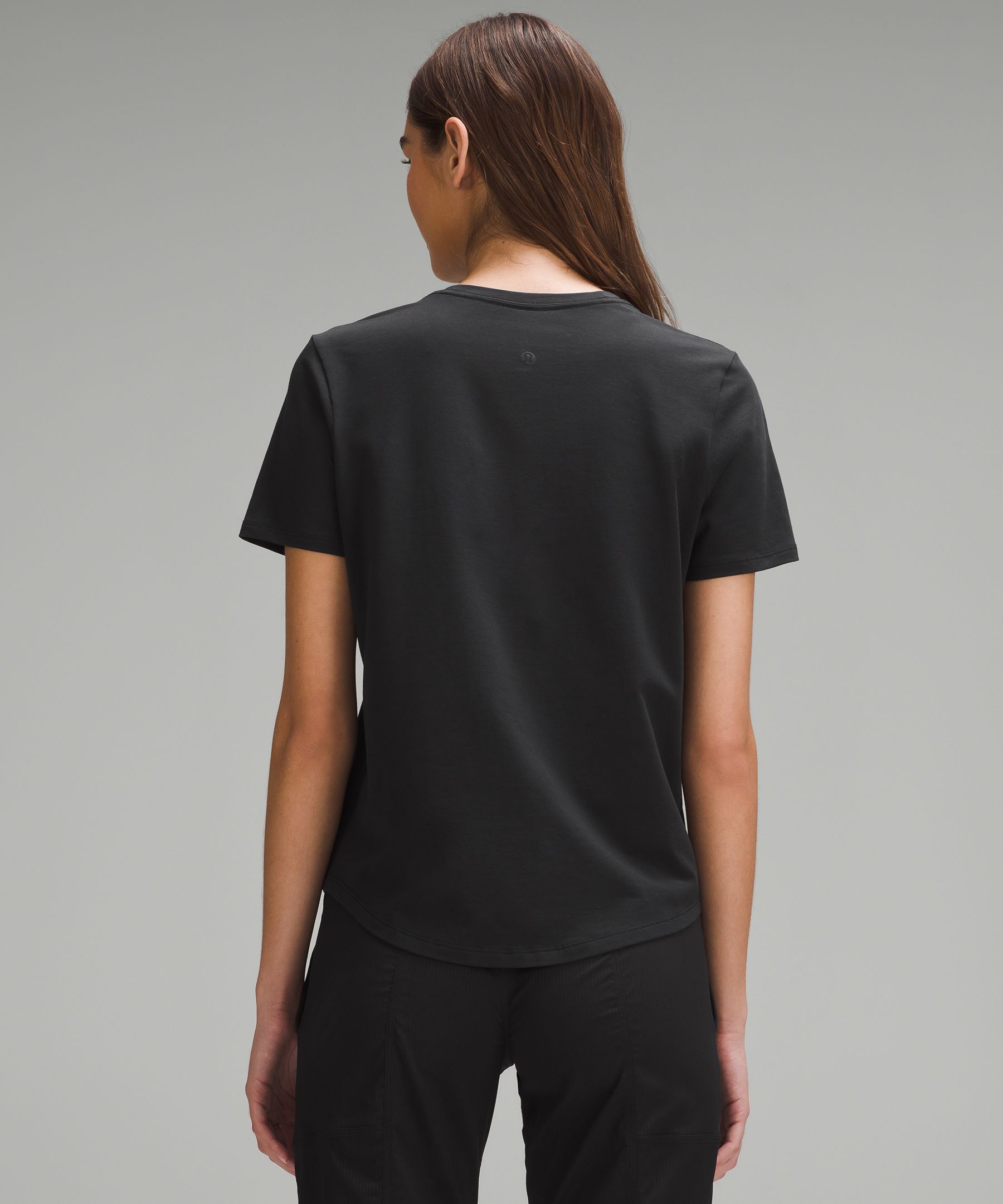 Shop Lululemon Love Curved-hem Crewneck T-shirt