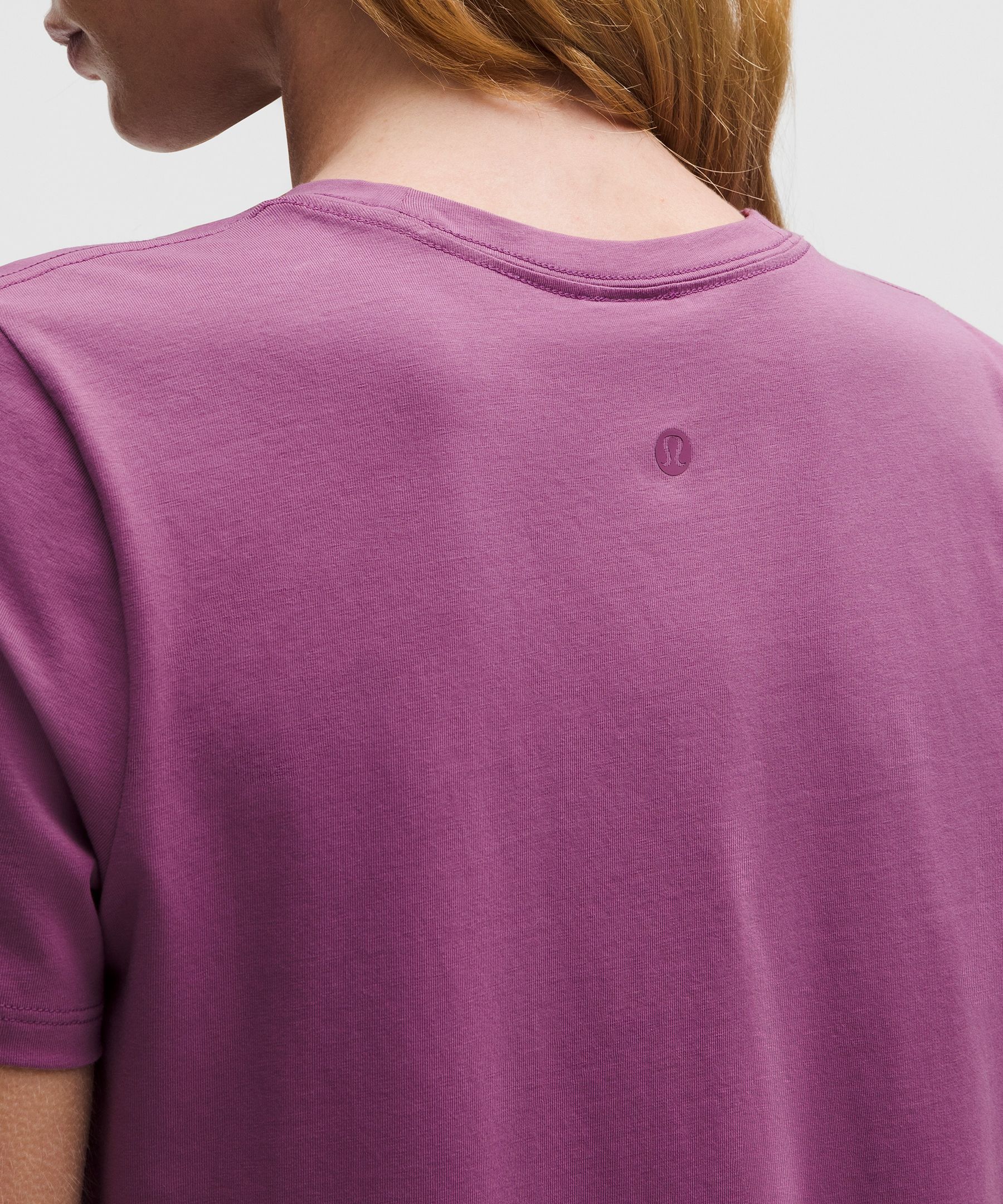Love Curved-Hem Crewneck T-Shirt | Women's Short Sleeve Shirts & Tee's