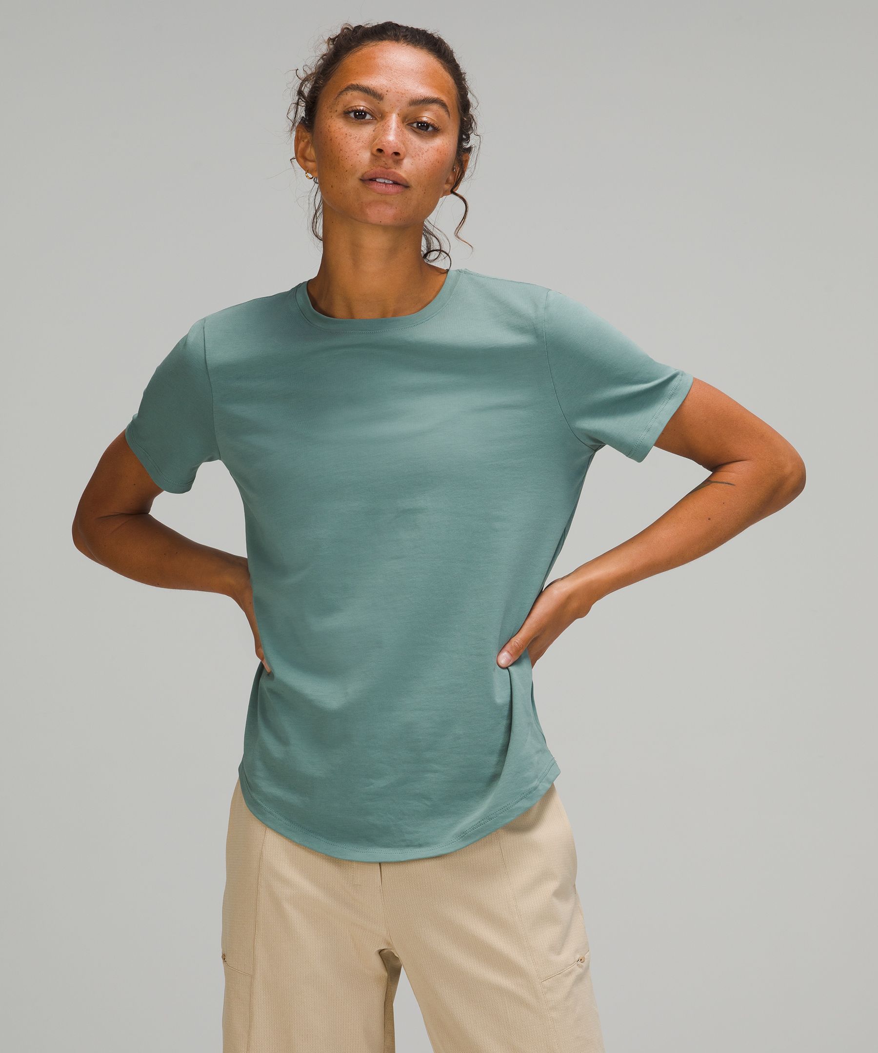 Lululemon Love Crew Short Sleeve T-shirt *lightweight In Tidewater Teal