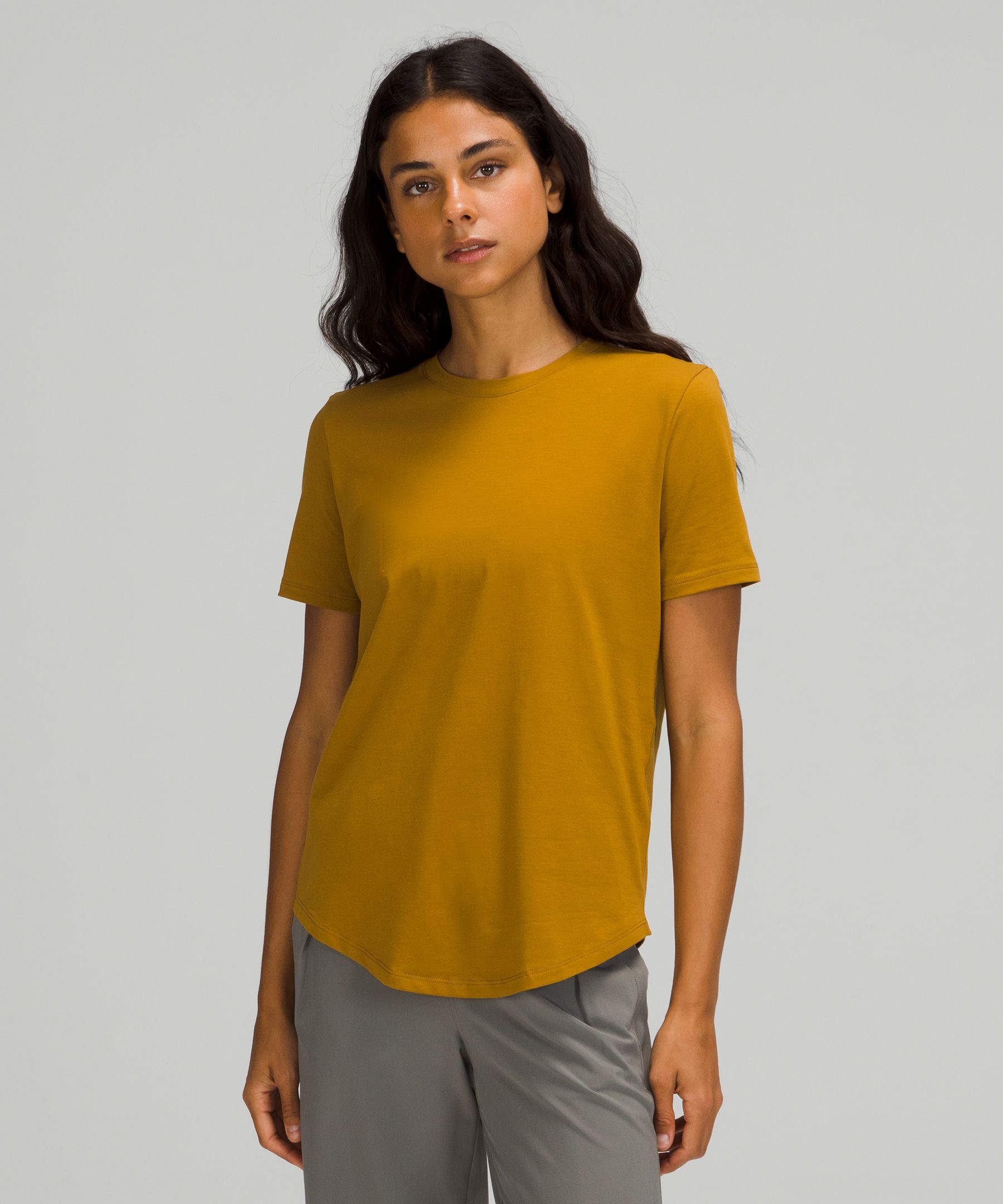 Lululemon Love Crew Short Sleeve Shirt T-shirt In Yellow
