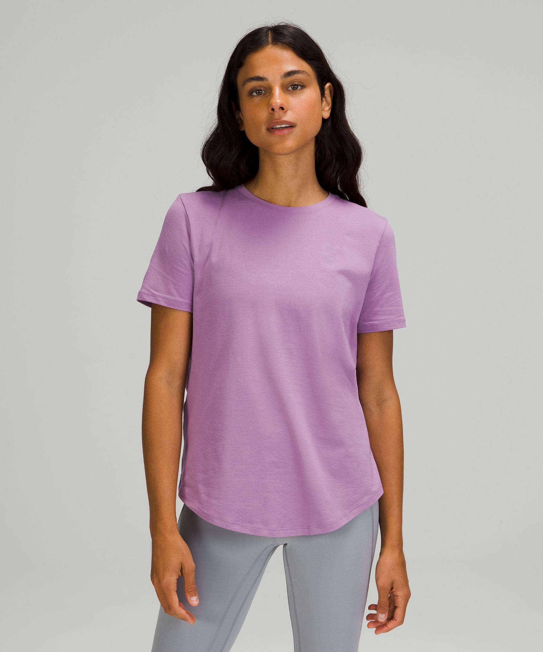 Lululemon Love Crew Short Sleeve Shirt T-shirt In Wisteria Purple