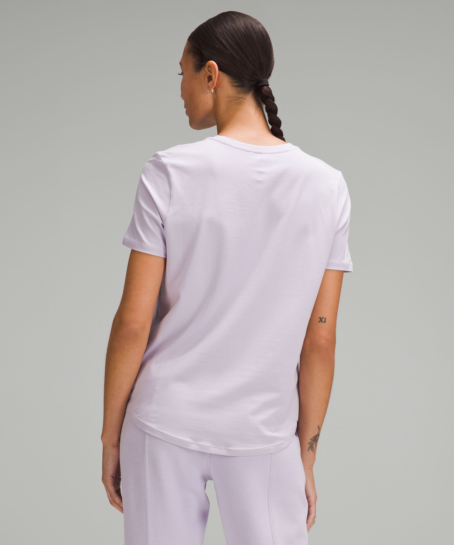 Shop Lululemon Love Curved-hem Crewneck T-shirt