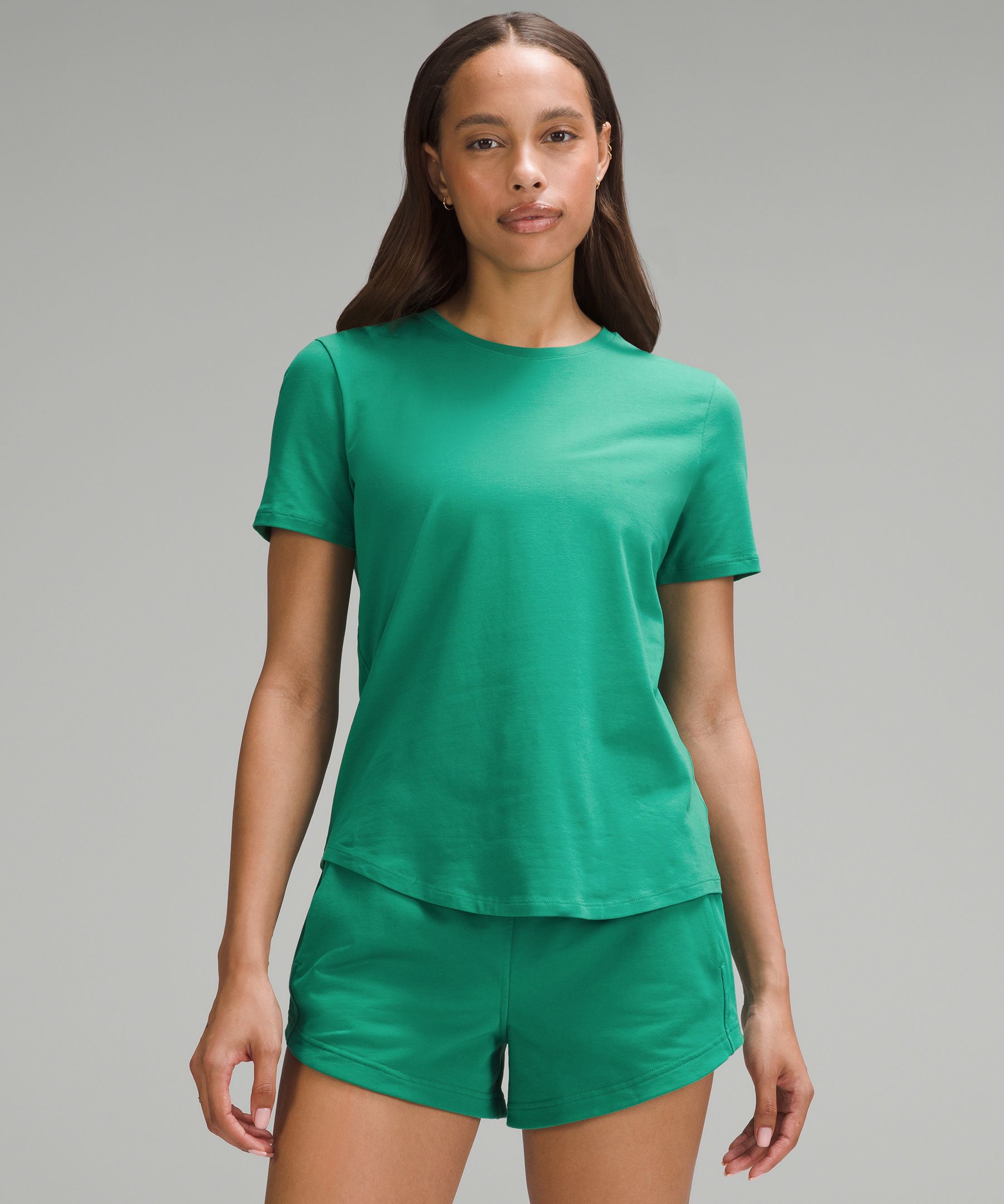 Shop Lululemon Love Curved-hem Crewneck T-shirt