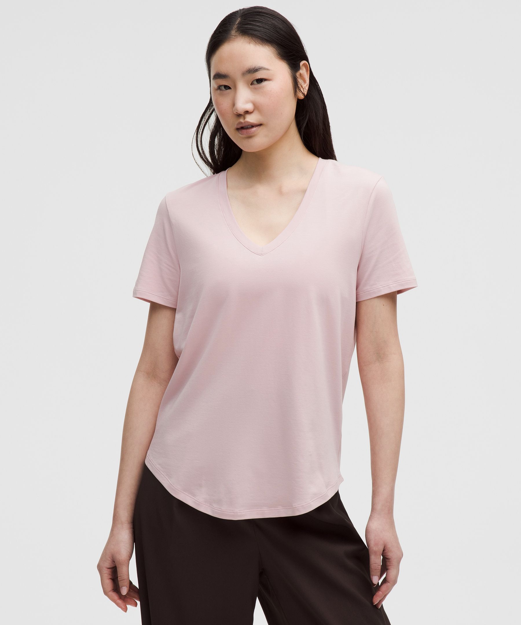 Love V-Neck T-Shirt - Pink