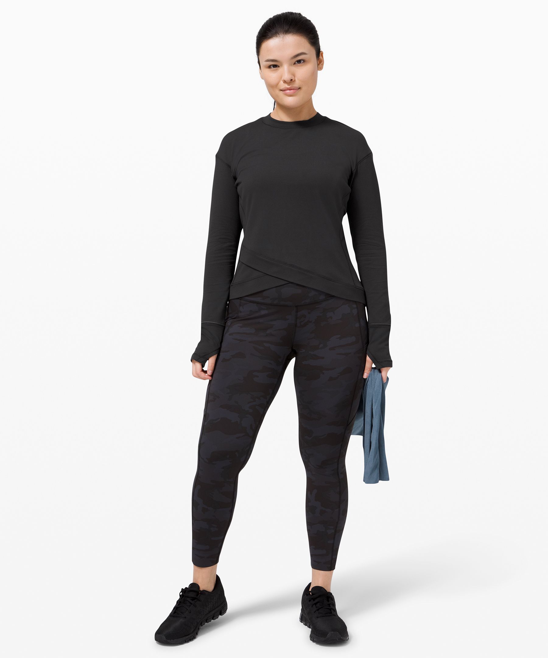 Lululemon Close to Crossing Long Sleeve *Jacquard - Tectonic Jacquard  Shipmate Black - lulu fanatics