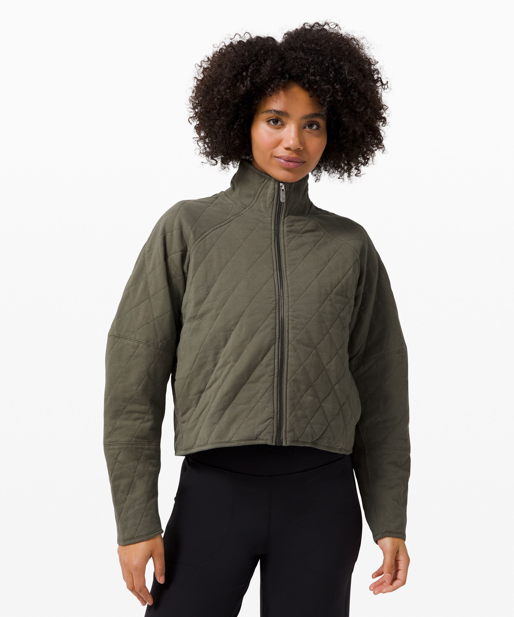 Lululemon Quilted Calm Jacket In Green