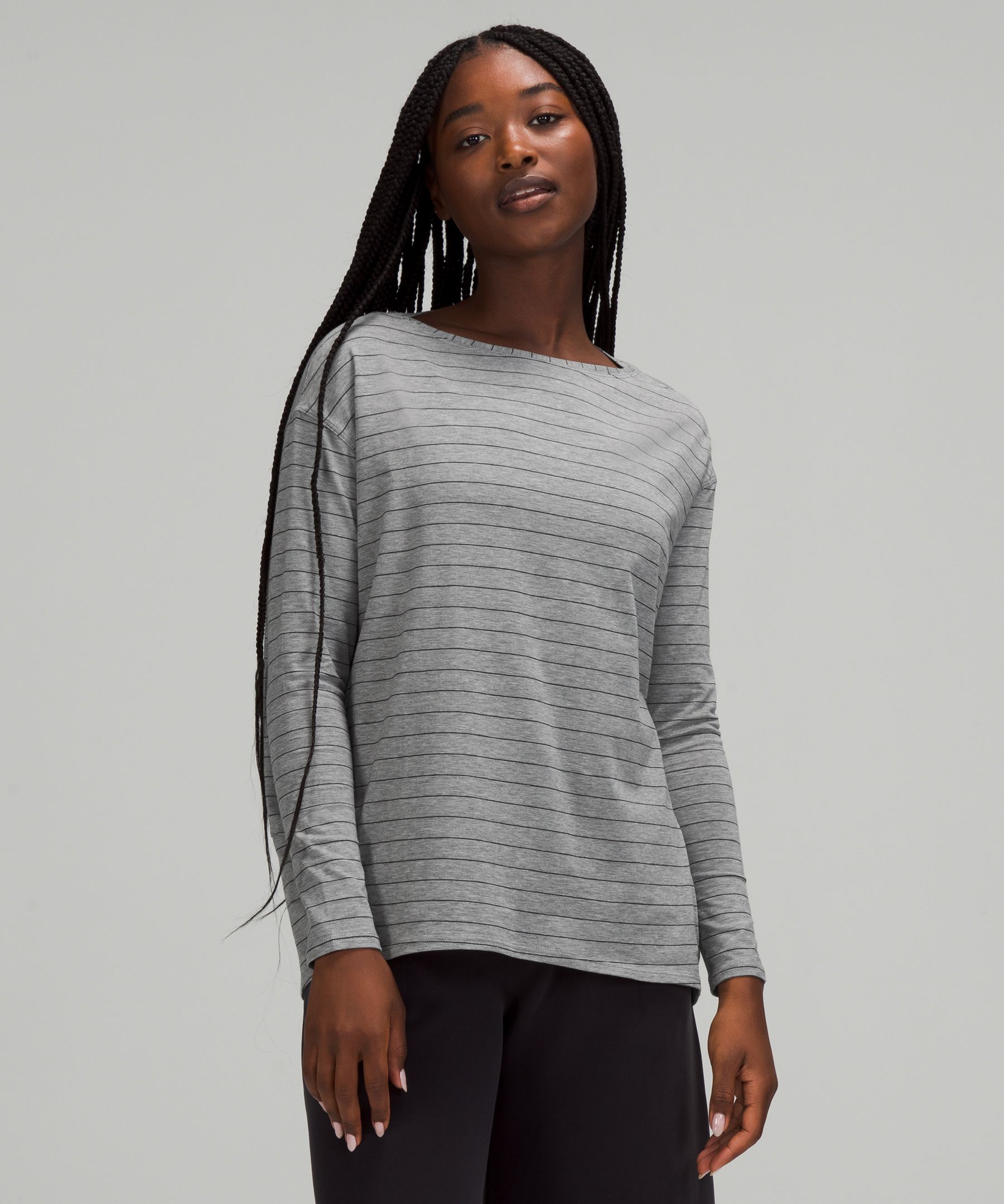 Lululemon Back In Action Long Sleeve Shirt In Printed