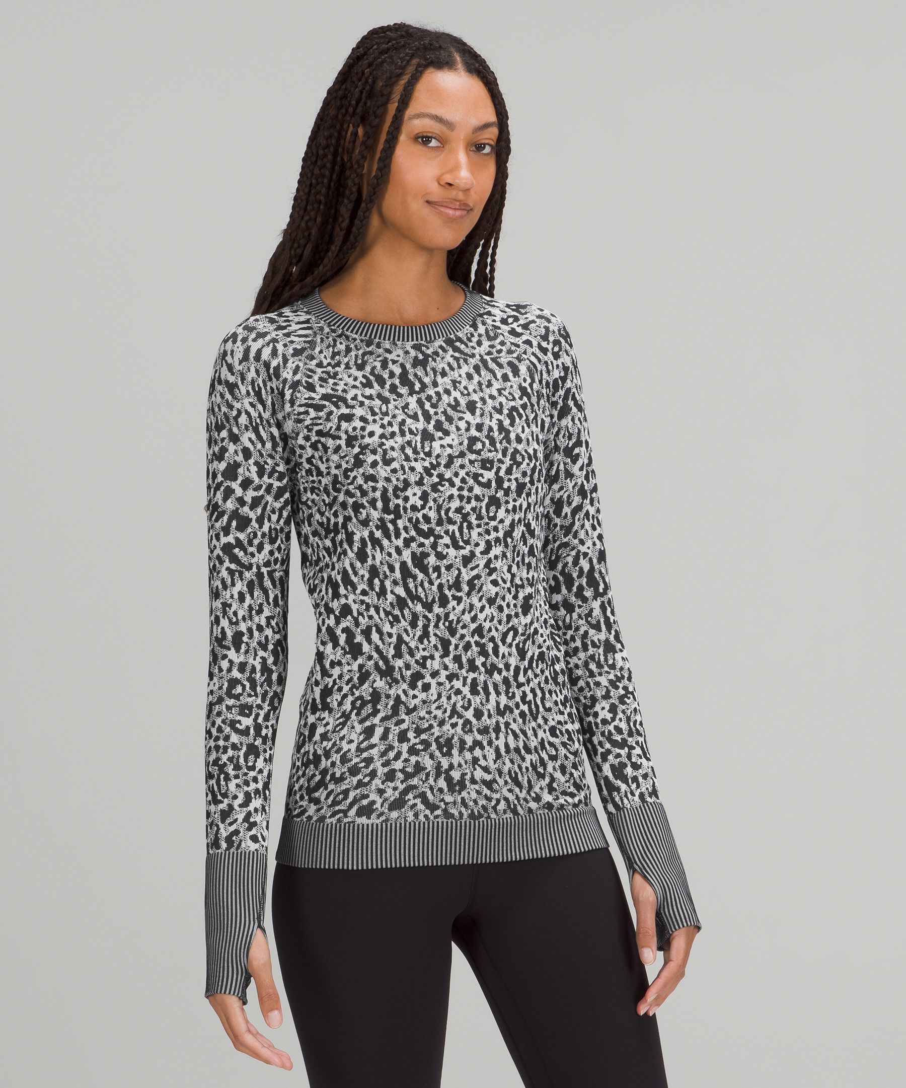 Lululemon Rest Less Pullover In Particolour Black/alpine White | ModeSens