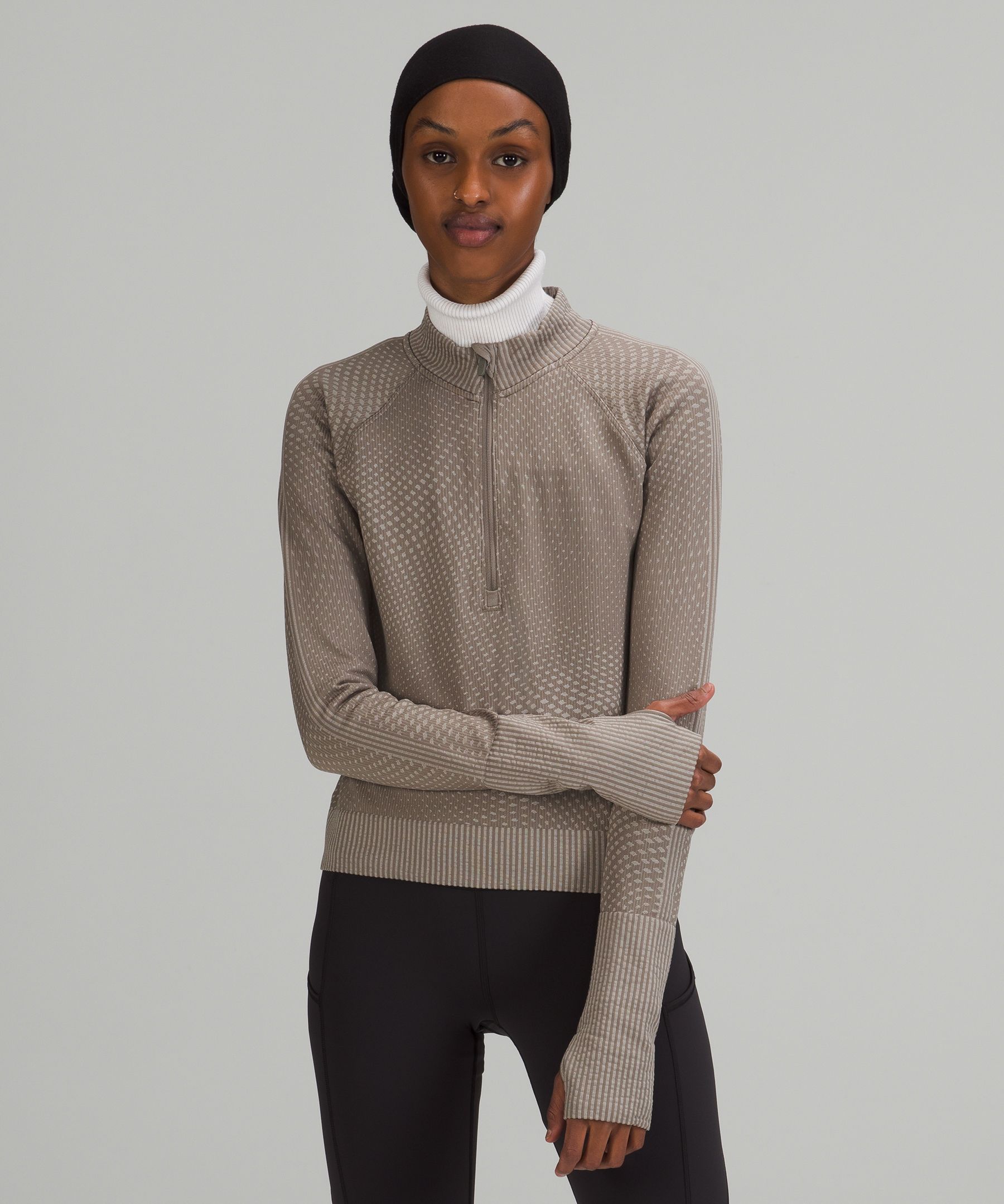 Lululemon Rest Less Cropped Half Zip | ModeSens