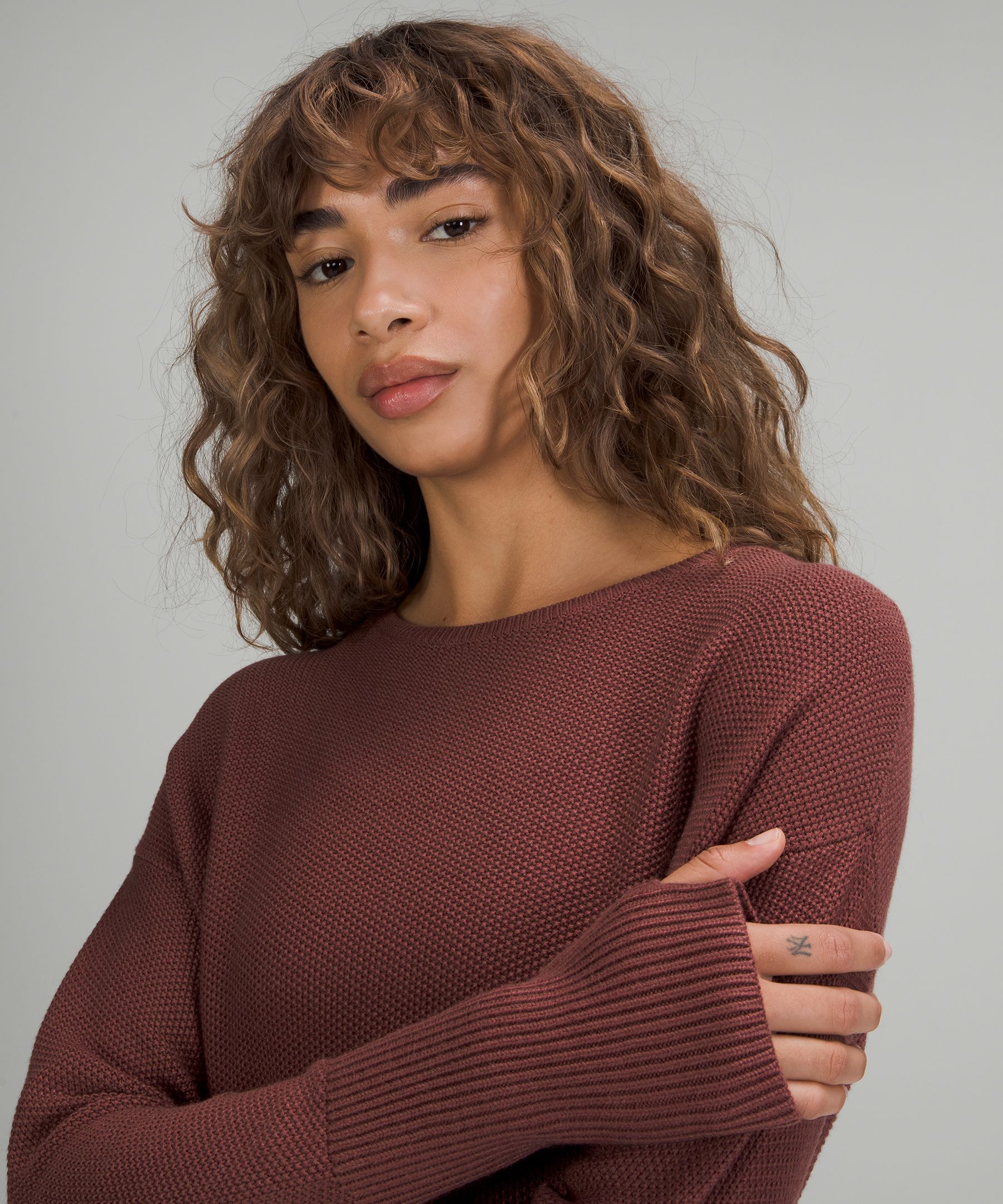 Cashlu Crossover Back Sweater