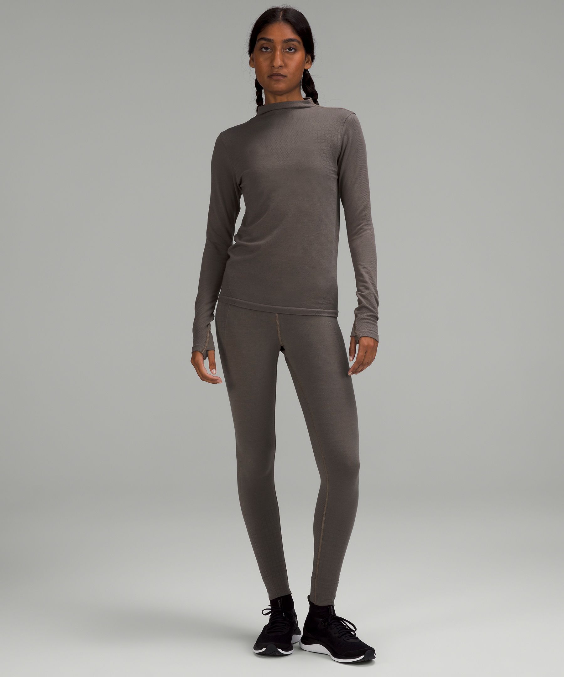 Lululemon Lab Seamless Wool-blend Long Sleeve Shirt