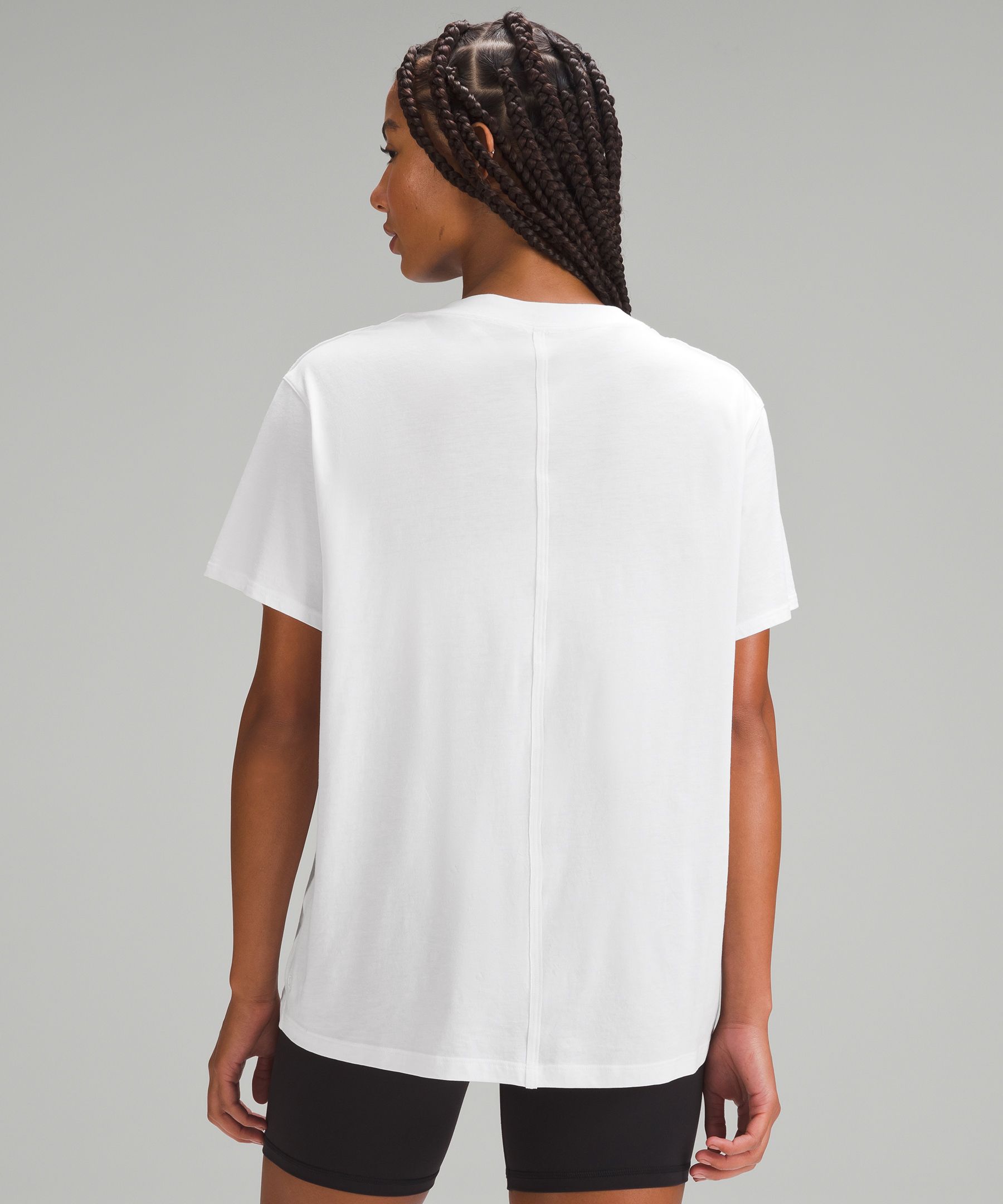 Shop Lululemon All Yours Cotton T-shirt In White
