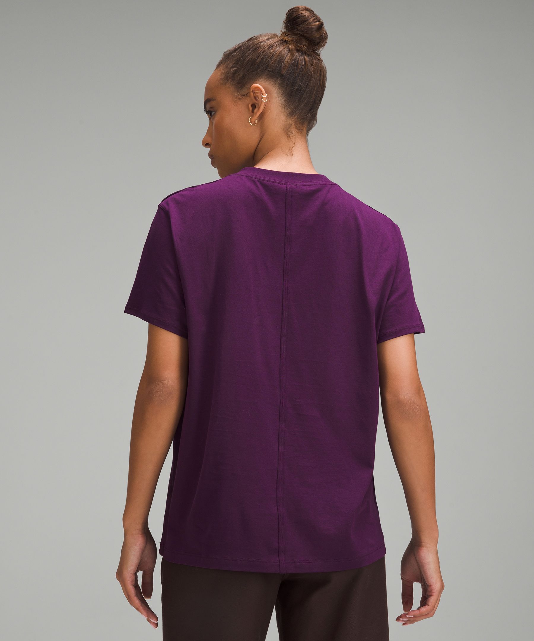 Lululemon All Yours Cotton T-Shirt - Purple Pima Fabric