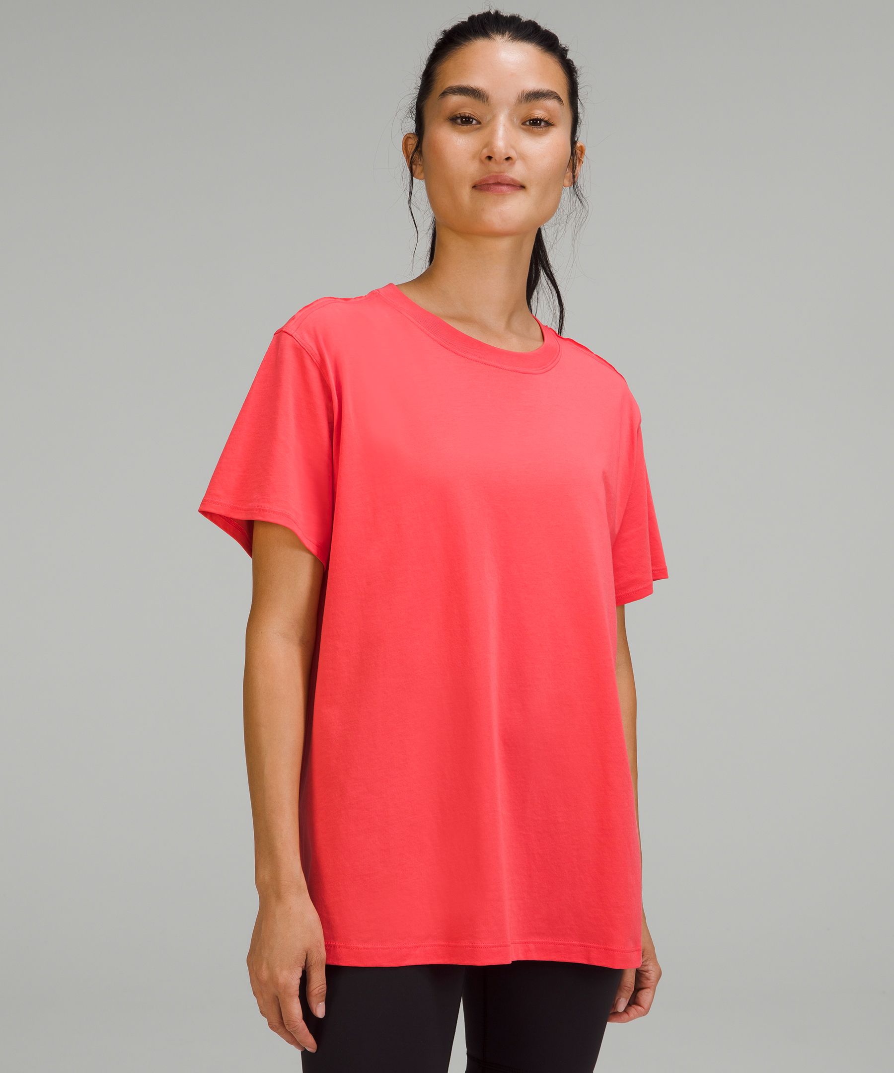 Lululemon All Yours Cotton T-shirt In Pale Raspberry