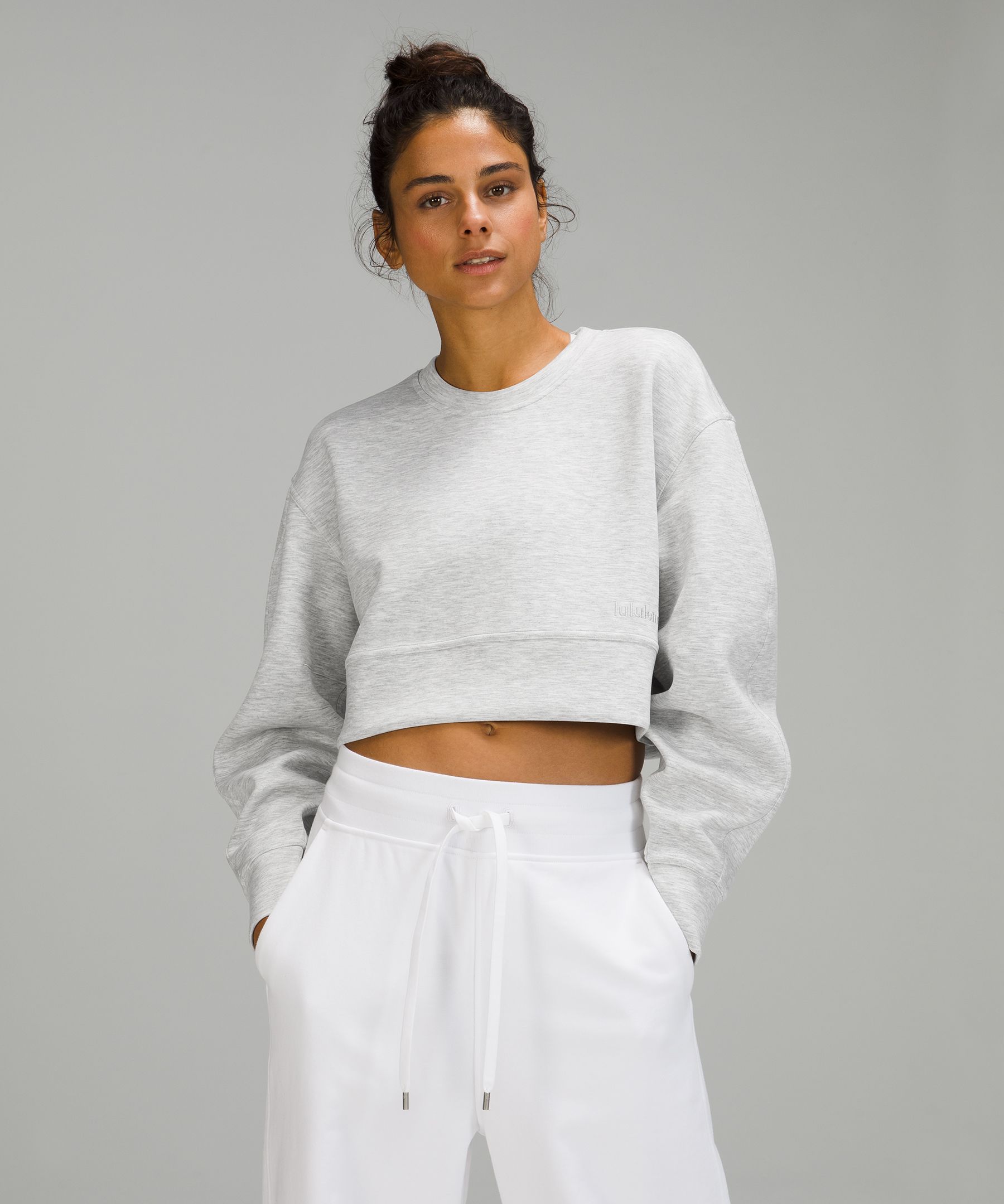 Cropped crew 2025 neck jumper